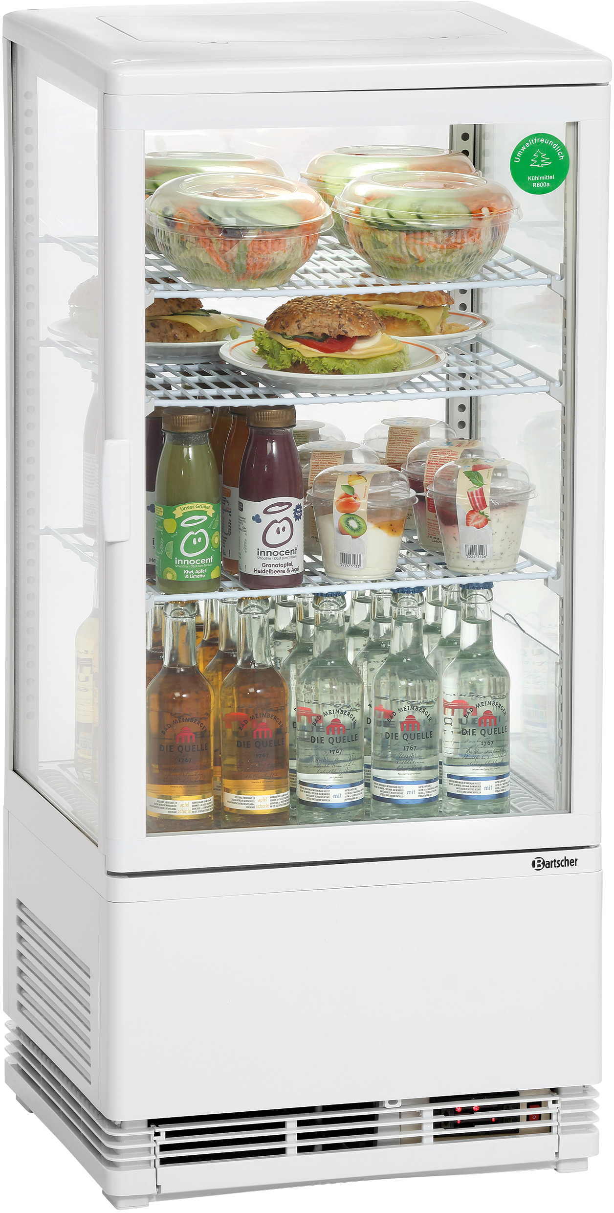 Mini-Kühlvitrine 78L, weiss