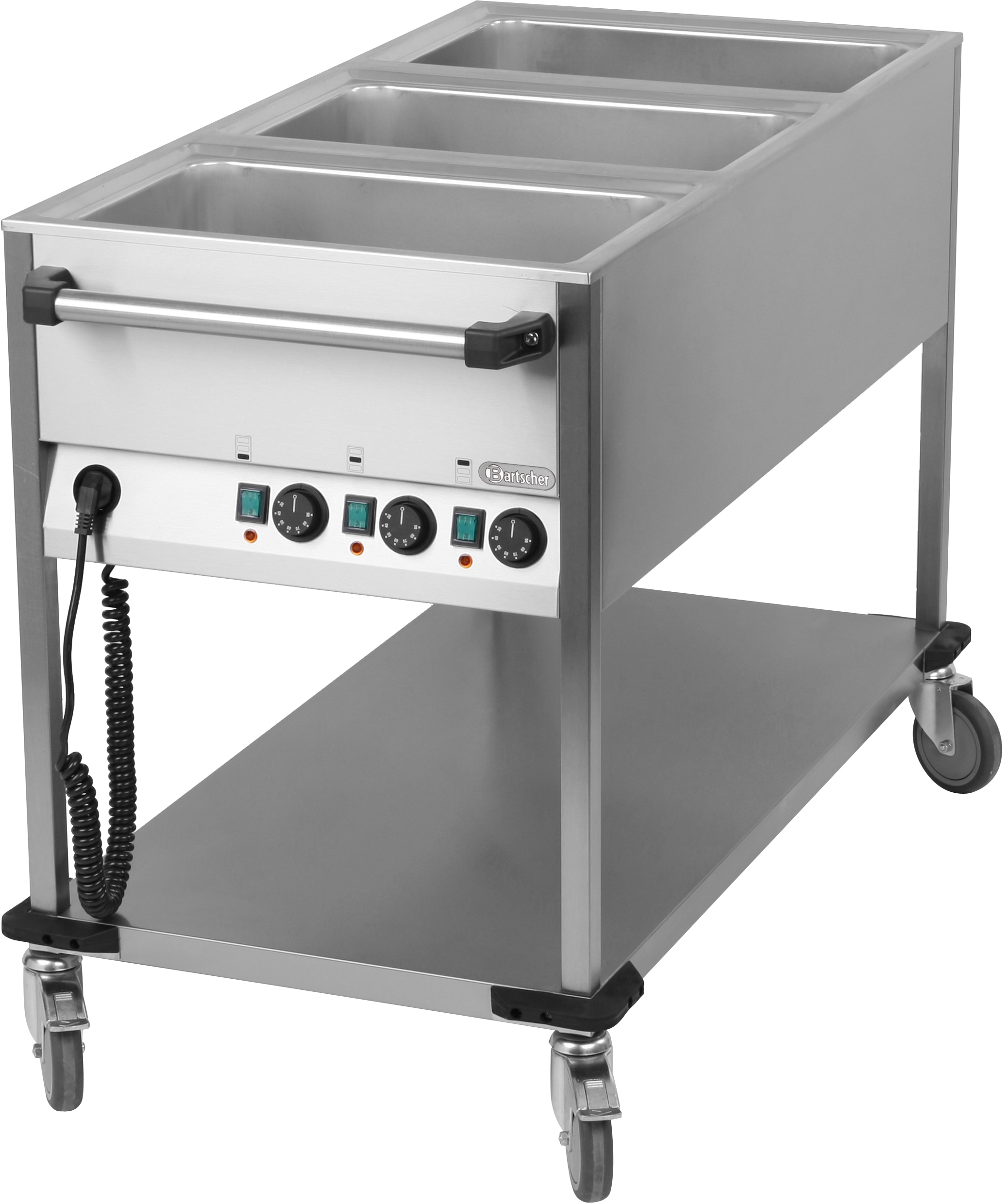 Bain-Marie-Wagen 3 x GN 1/1-200mm, kurz