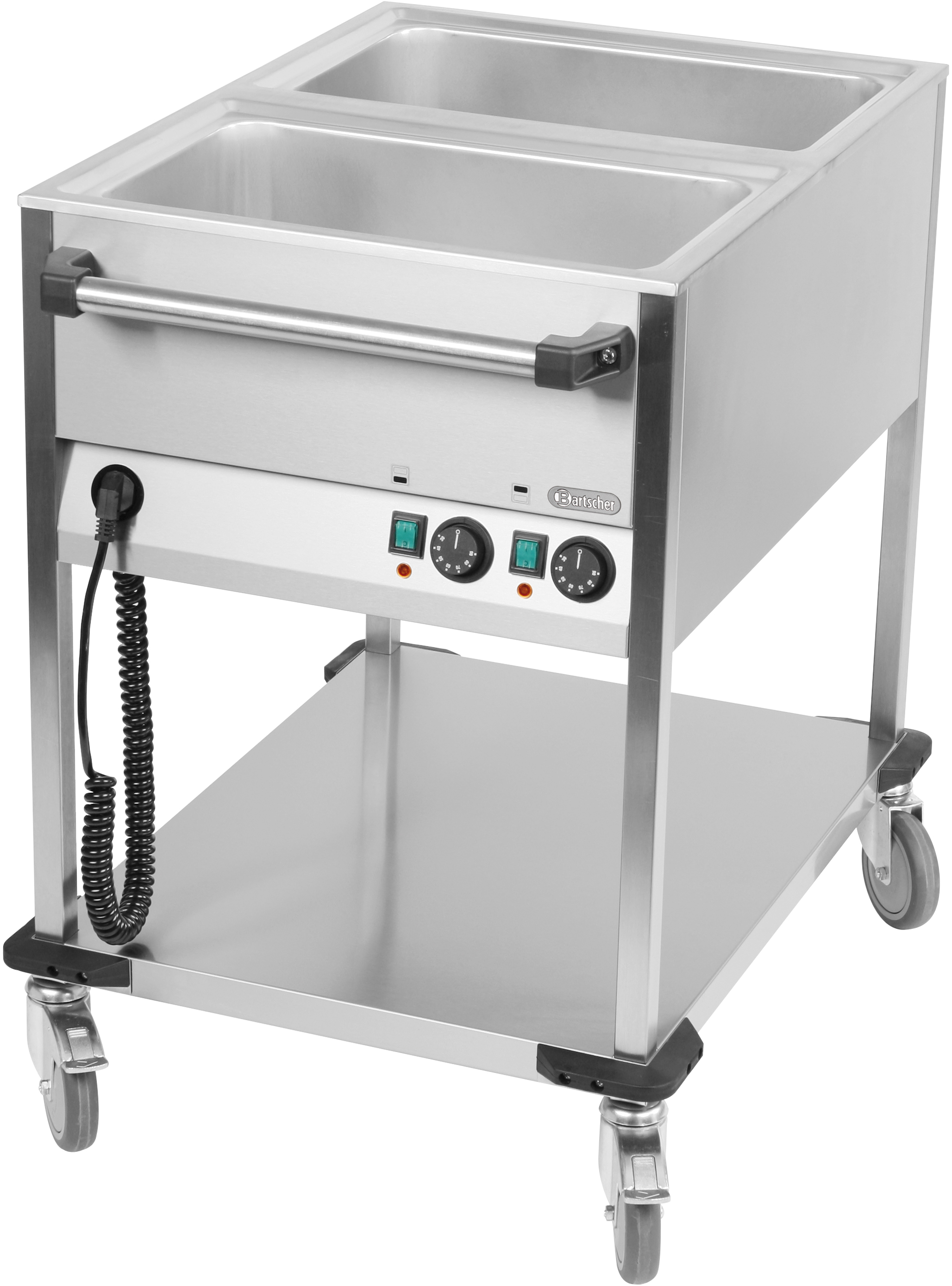 Bain-Marie-Wagen 2 x GN 1/1-200mm, kurz