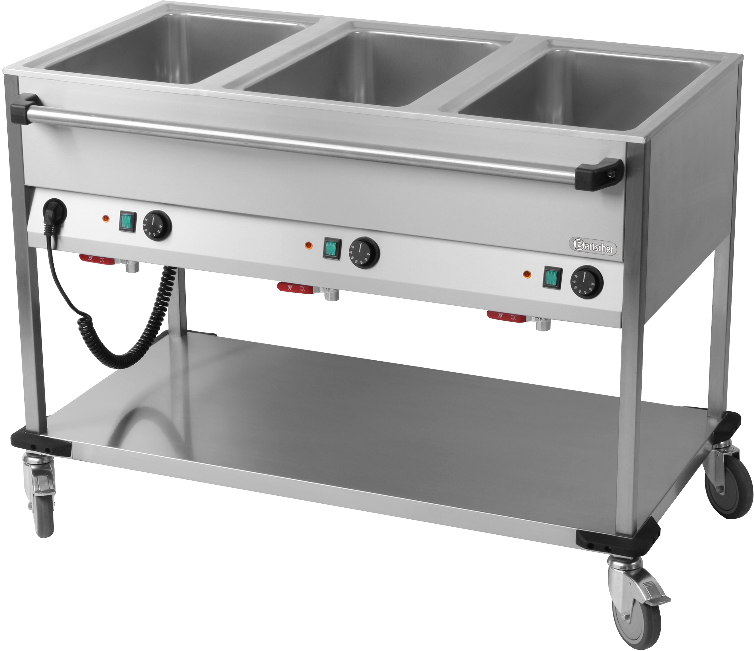 Bain-Marie-Wagen 3 x GN 1/1-200mm, lang