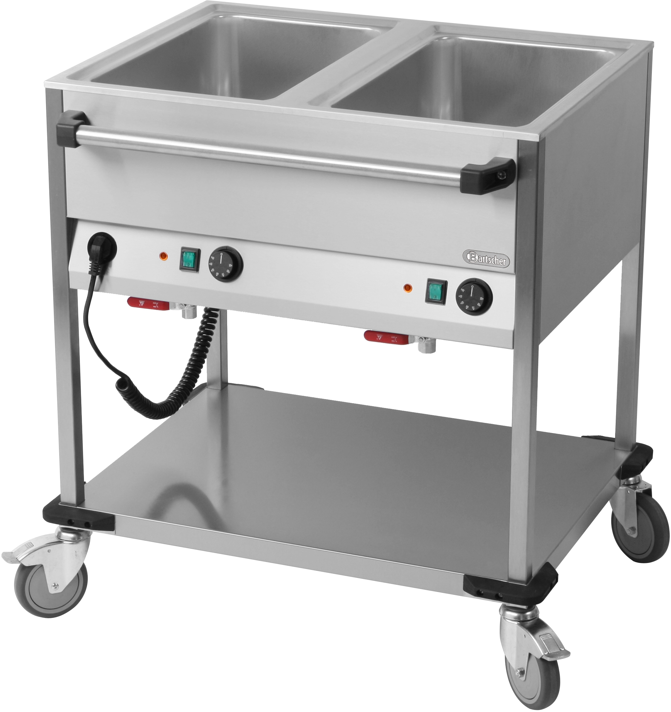 Bain-Marie-Wagen 2 x GN 1/1-200mm, lang
