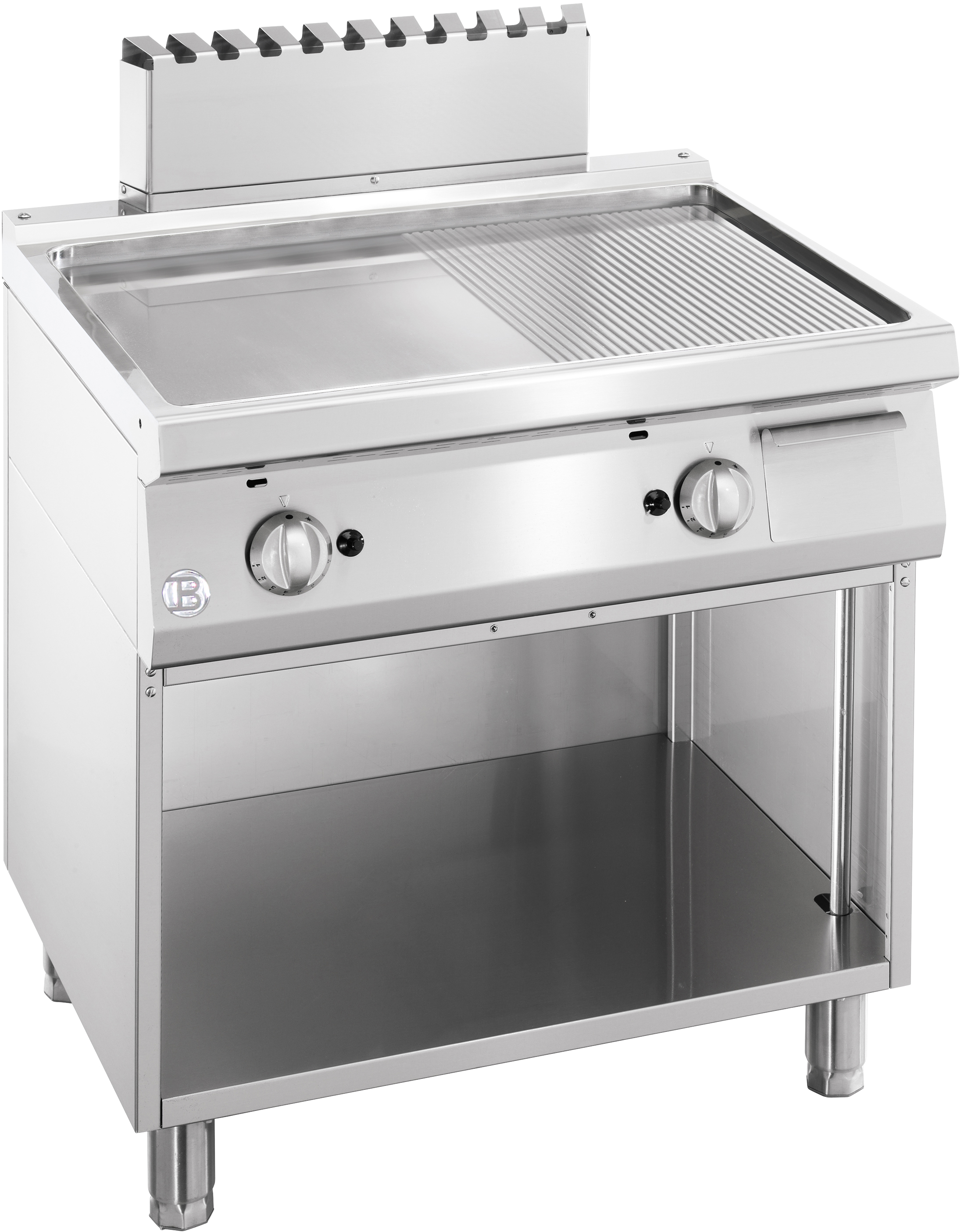 Gas-Griddleplatte gerillt & glatt S700