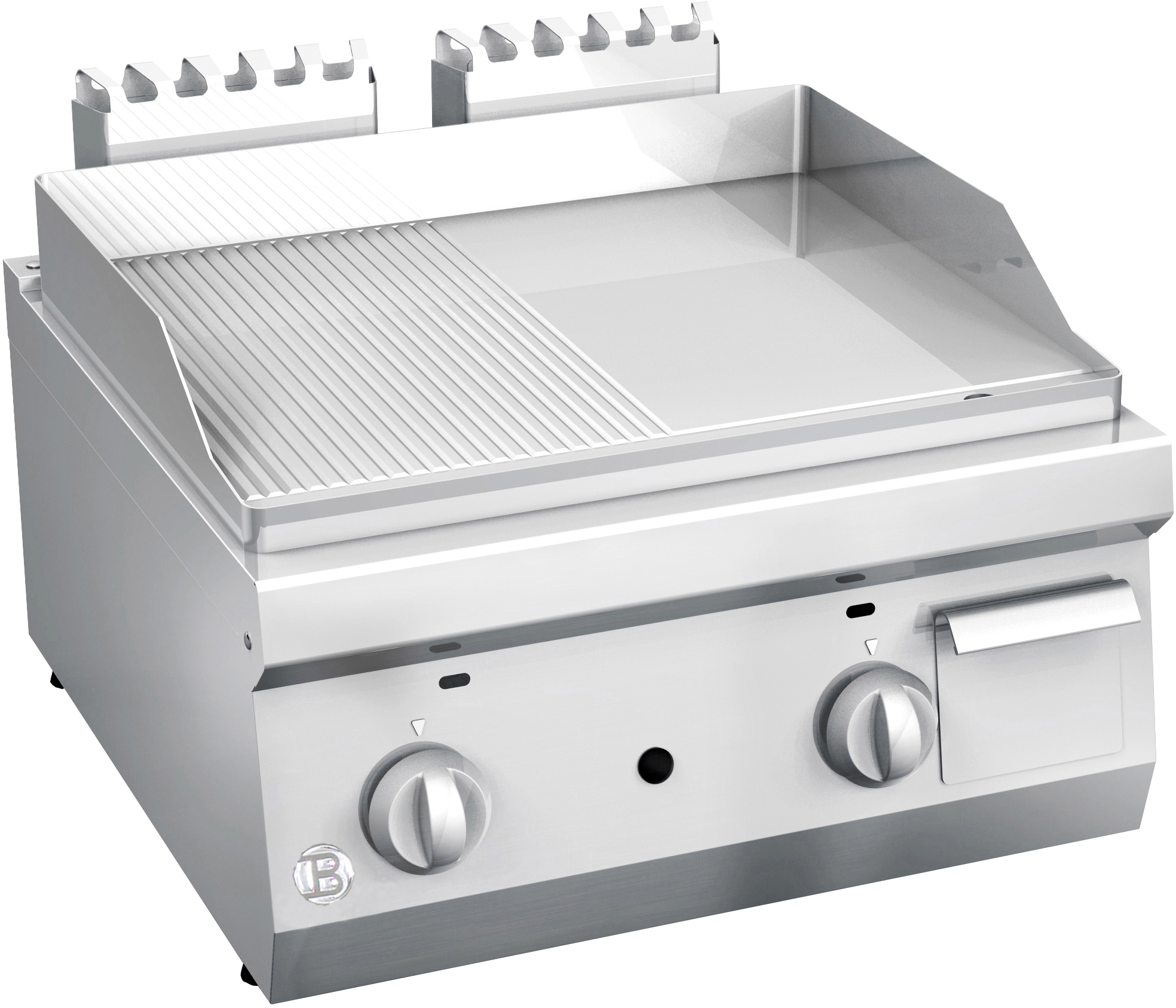 Gas-Griddleplatte gerillt & glatt S600