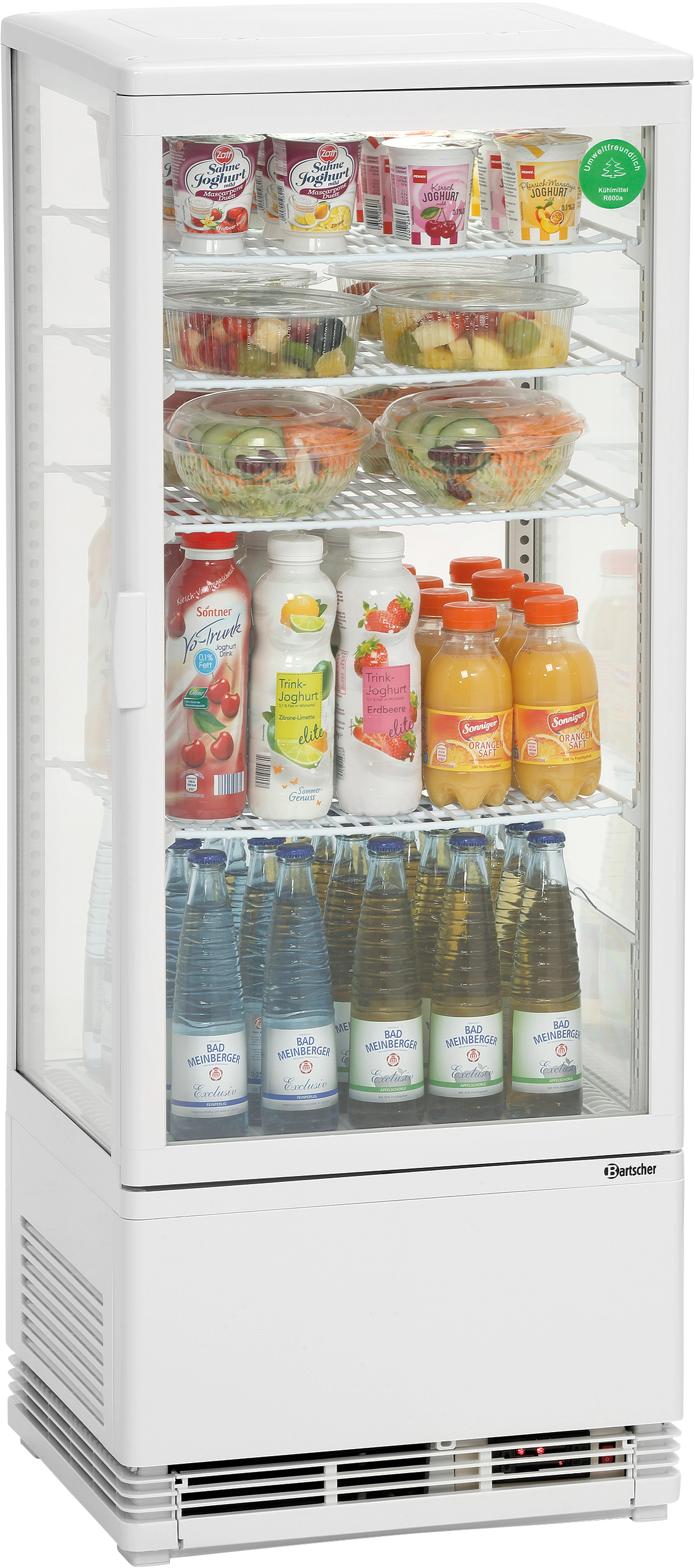 Mini-Kühlvitrine 98L, weiss