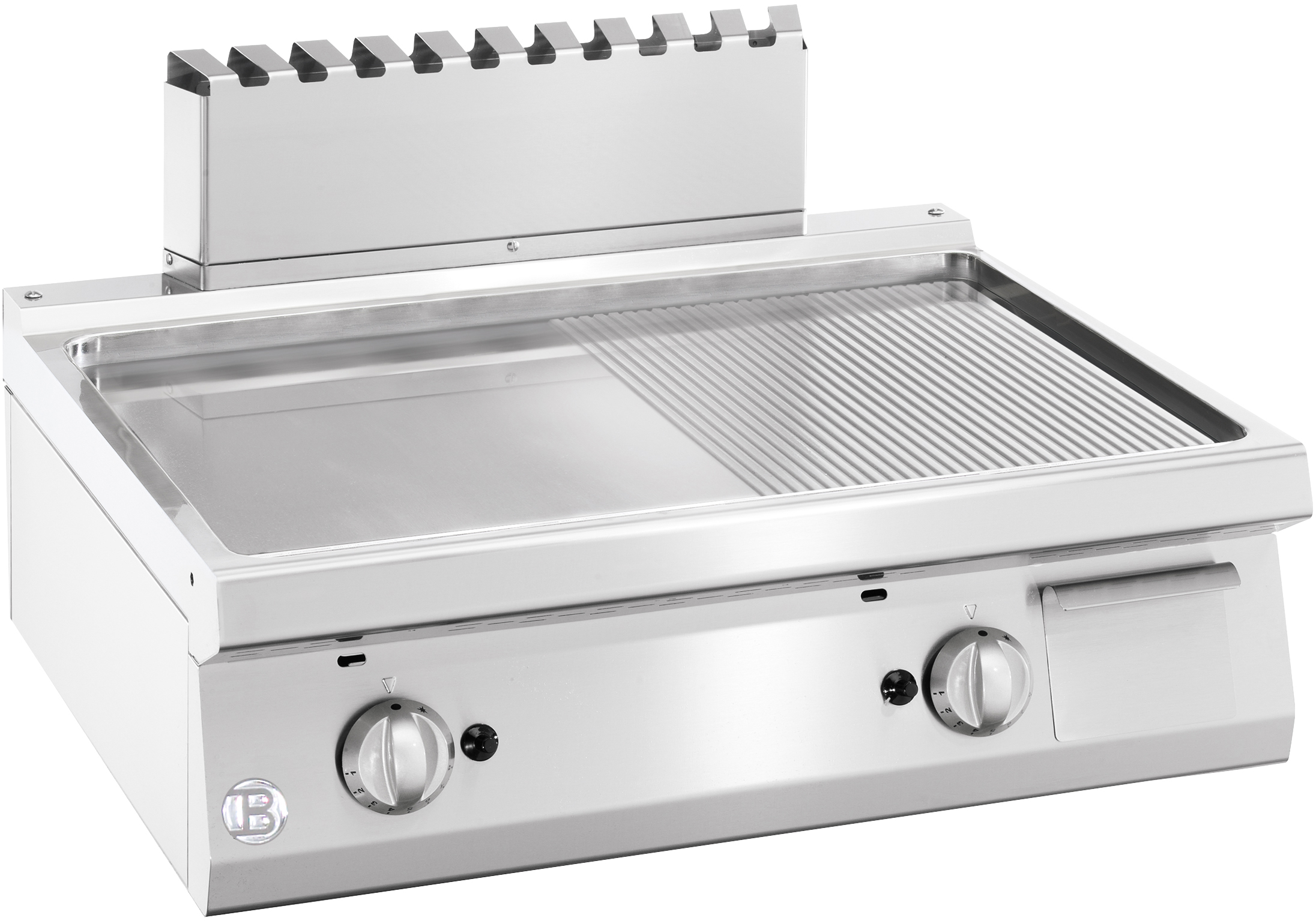 Gas-Griddleplatte gerillt&glatt S700 - 800