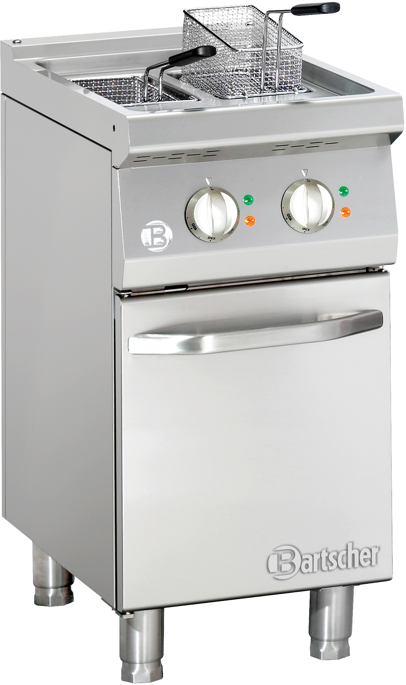 Elektro-Standfritteuse 2 Becken 9 Liter