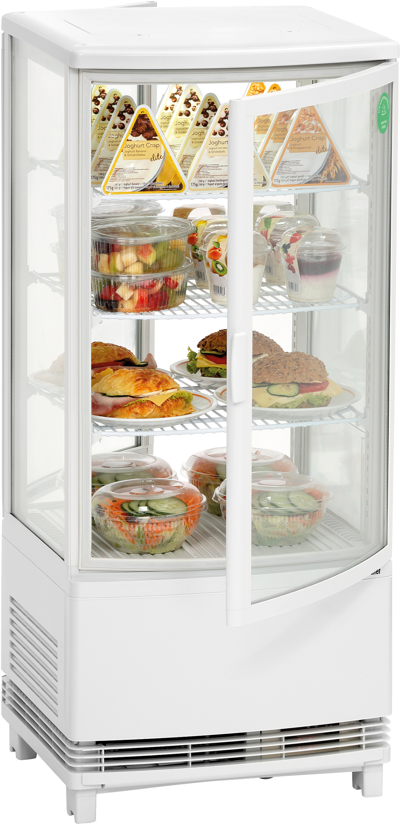 Mini-Kühlvitrine 86L, weiss, 2 Türen