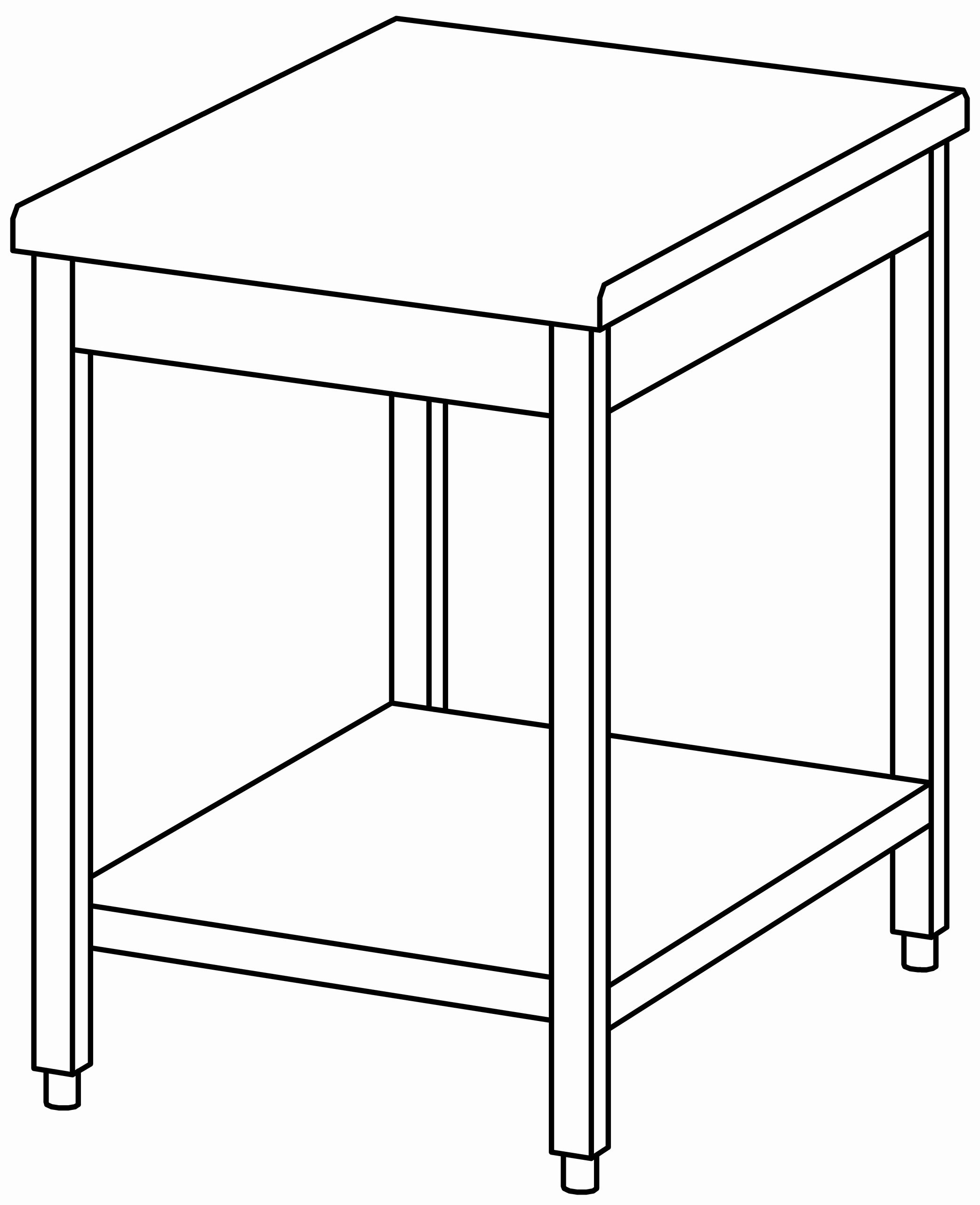 Arbeitstisch 600x900, GB, ohne Aufk.