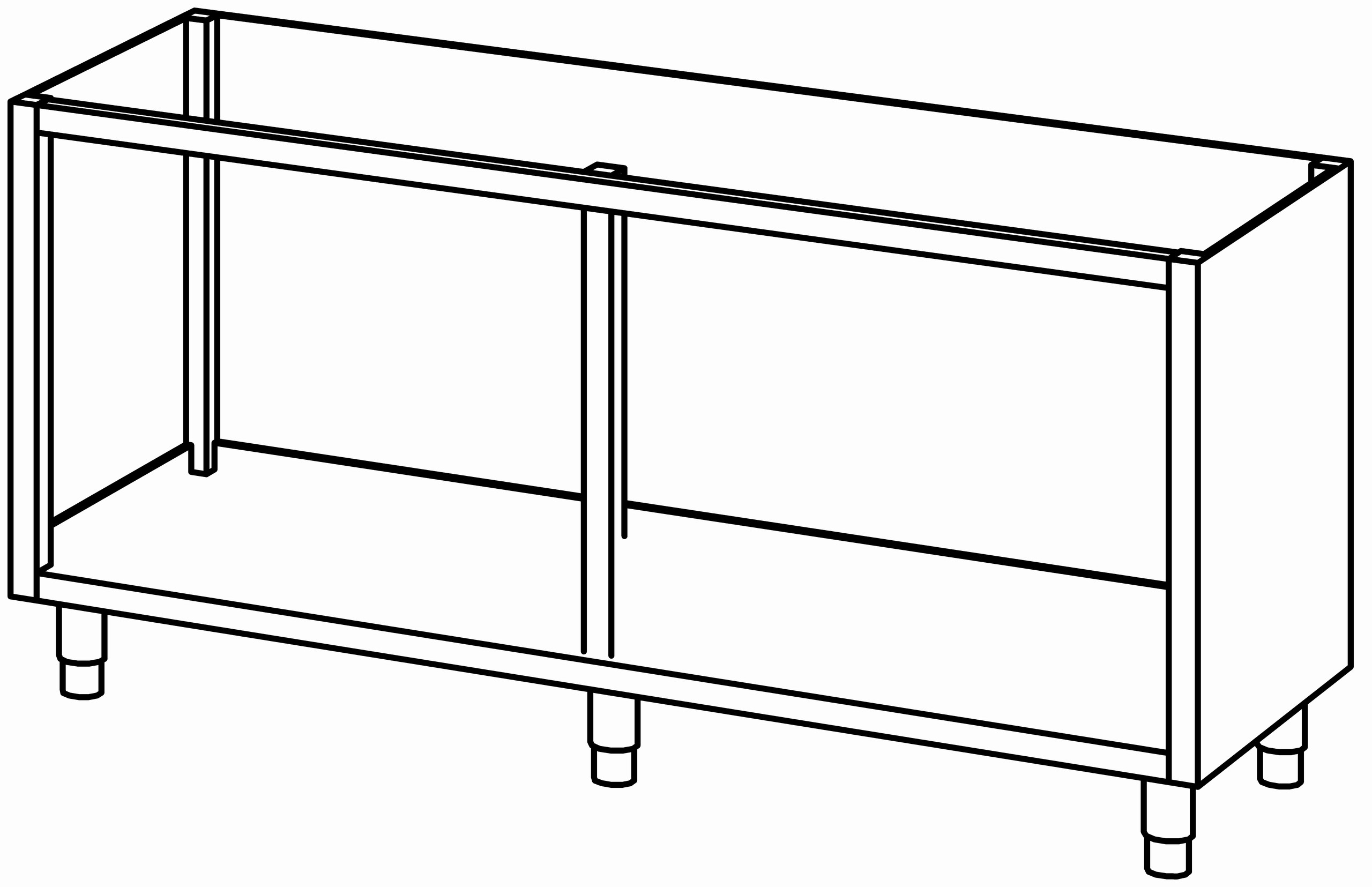 Schrankunterbau offen 1800x680