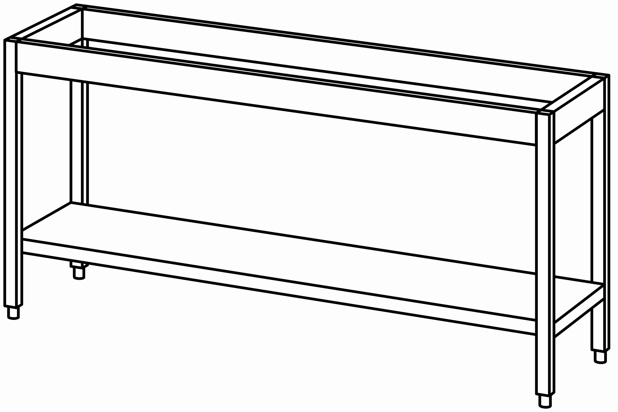 Unterbau-Arbeitstisch offen 1800x560, GB