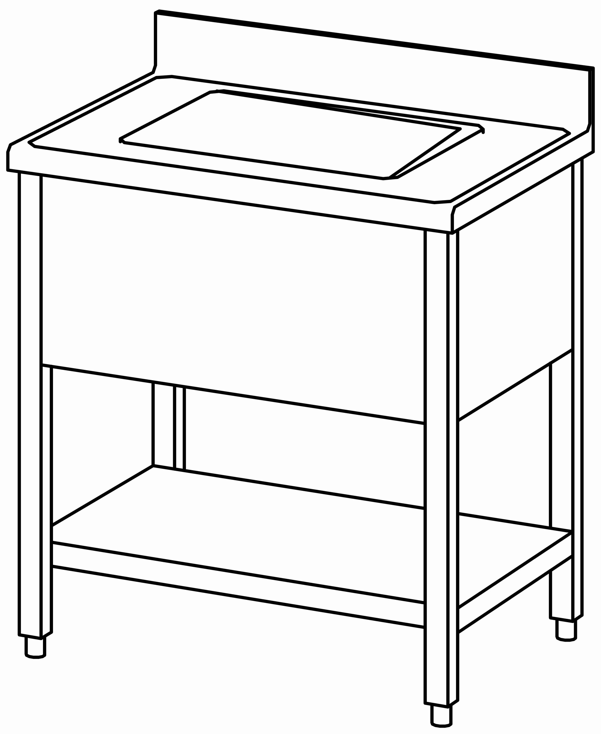 Spültisch offen 800x600, GB, 1 Becken