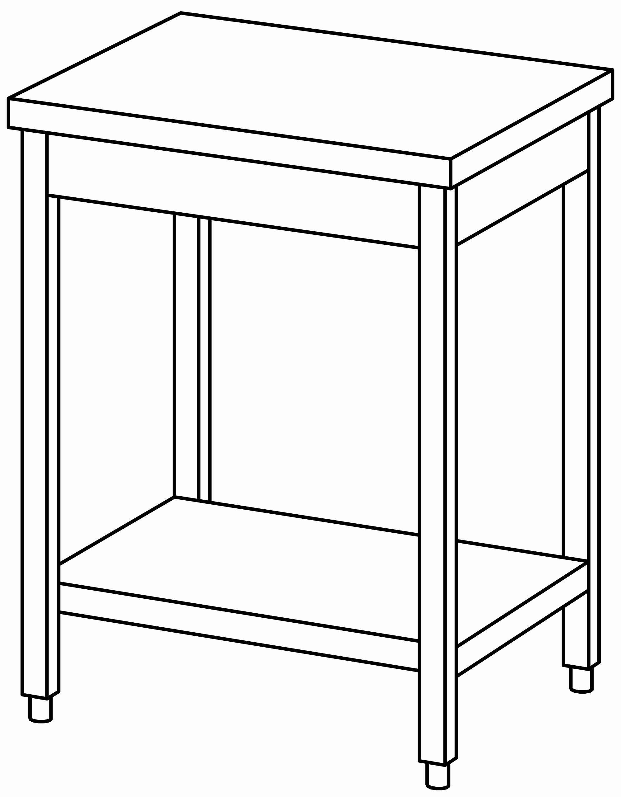 Arbeitstisch 700x600, GB, ohne Aufk.