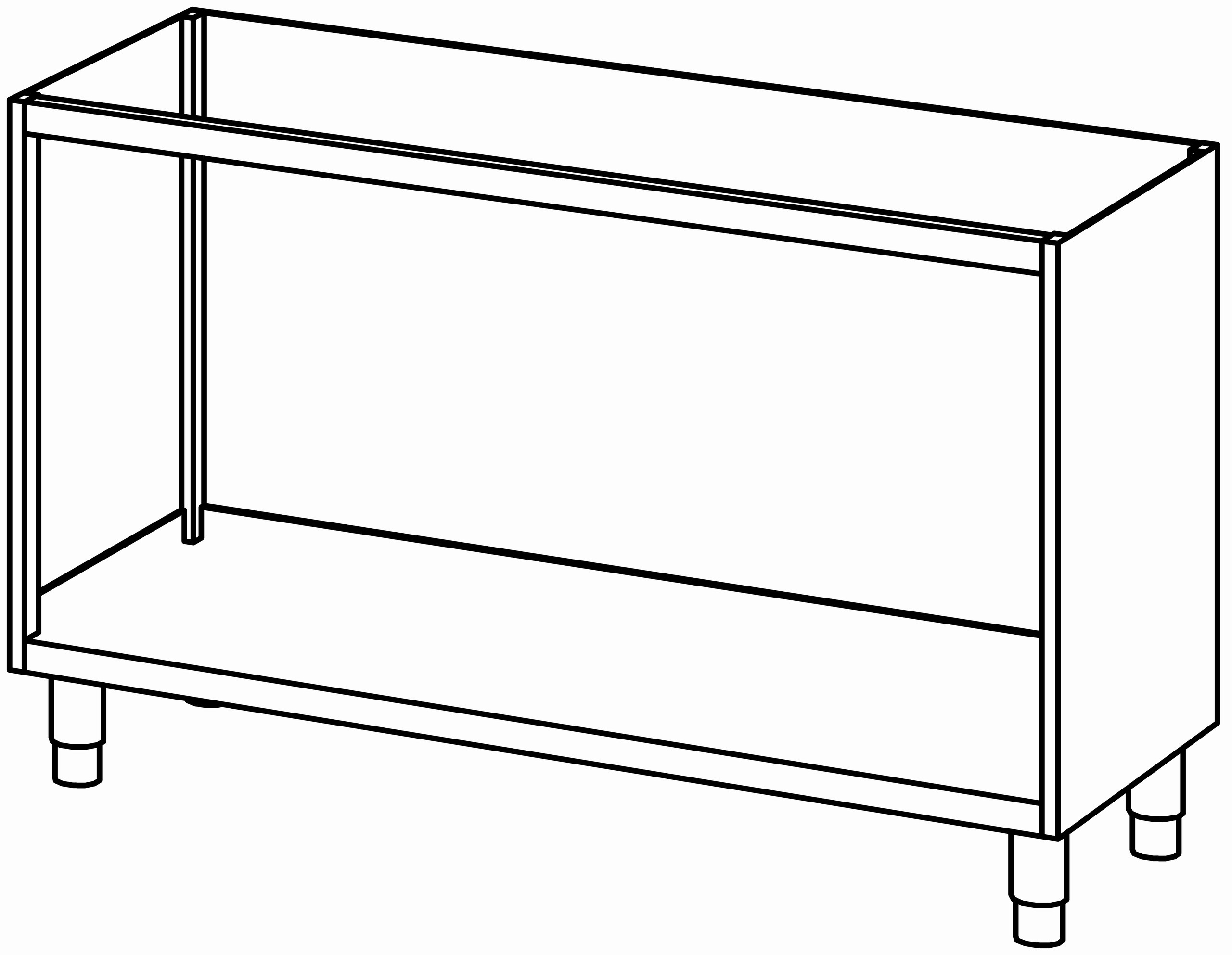 Schrankunterbau offen 1400x580