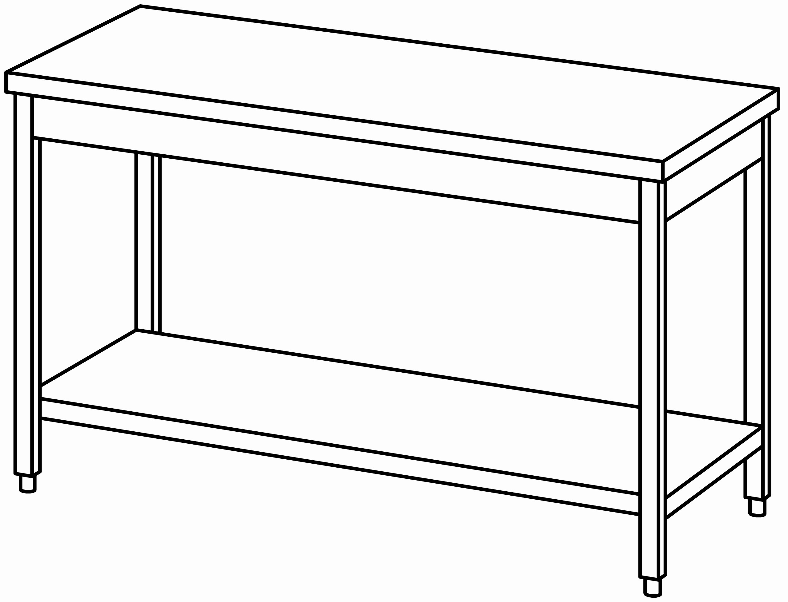 Arbeitstisch 1500x700, GB, ohne Aufk.