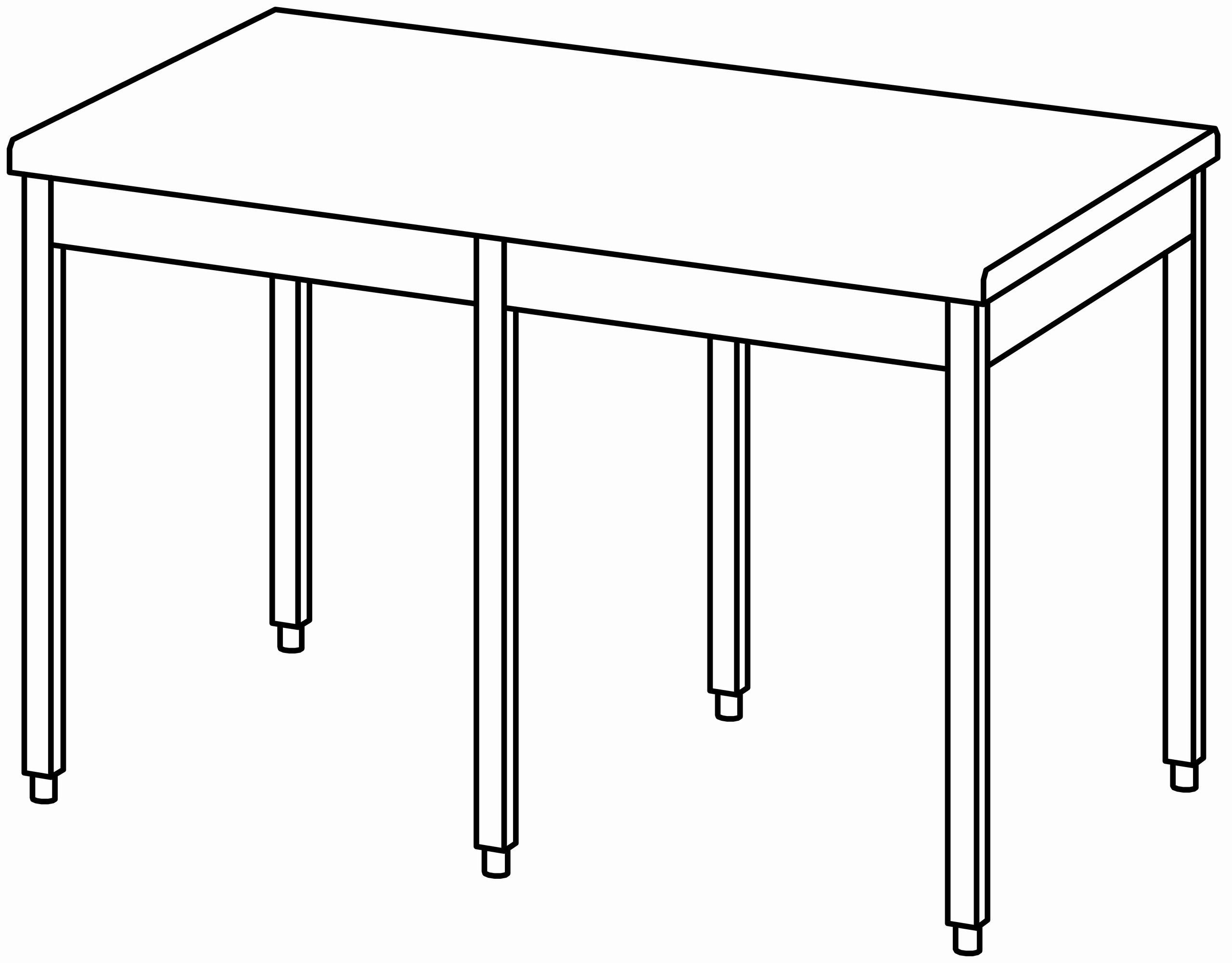 Arbeitstisch 1400x900, ohne Aufkantung