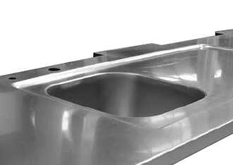 Becken eingeschweisst 600x500x300