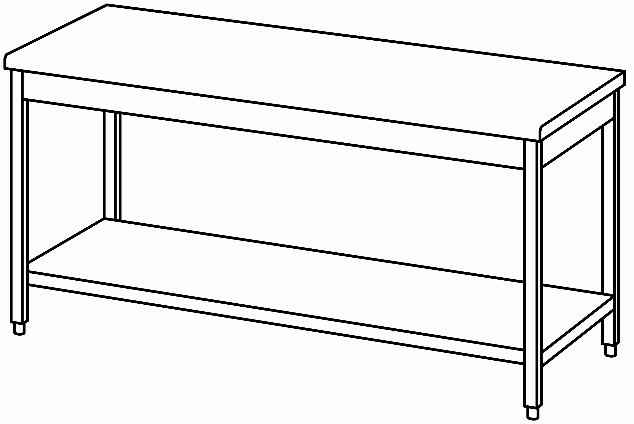 Arbeitstisch 1800x800, GB, ohne Aufk.