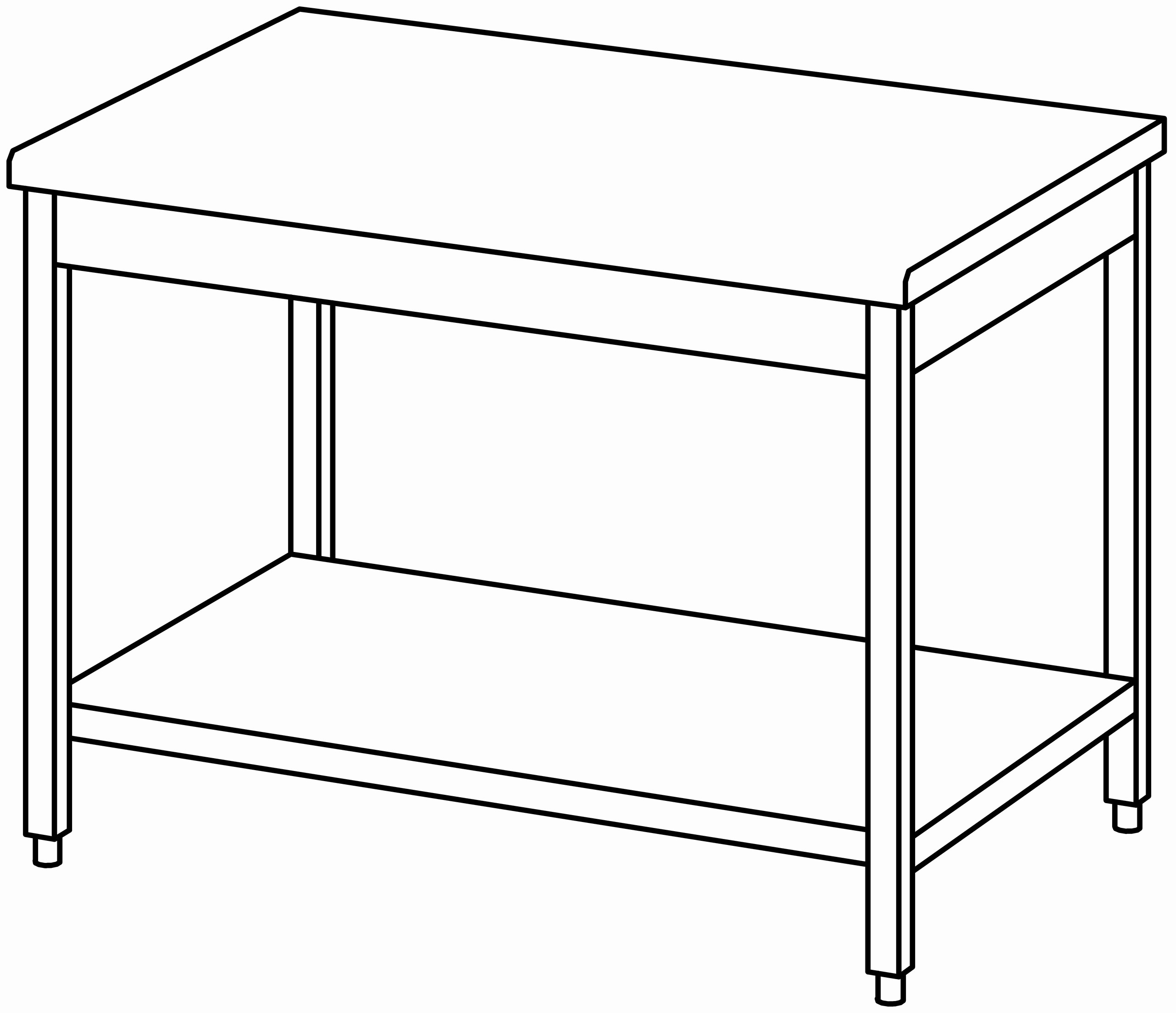 Arbeitstisch 1200x900, GB, ohne Aufk.