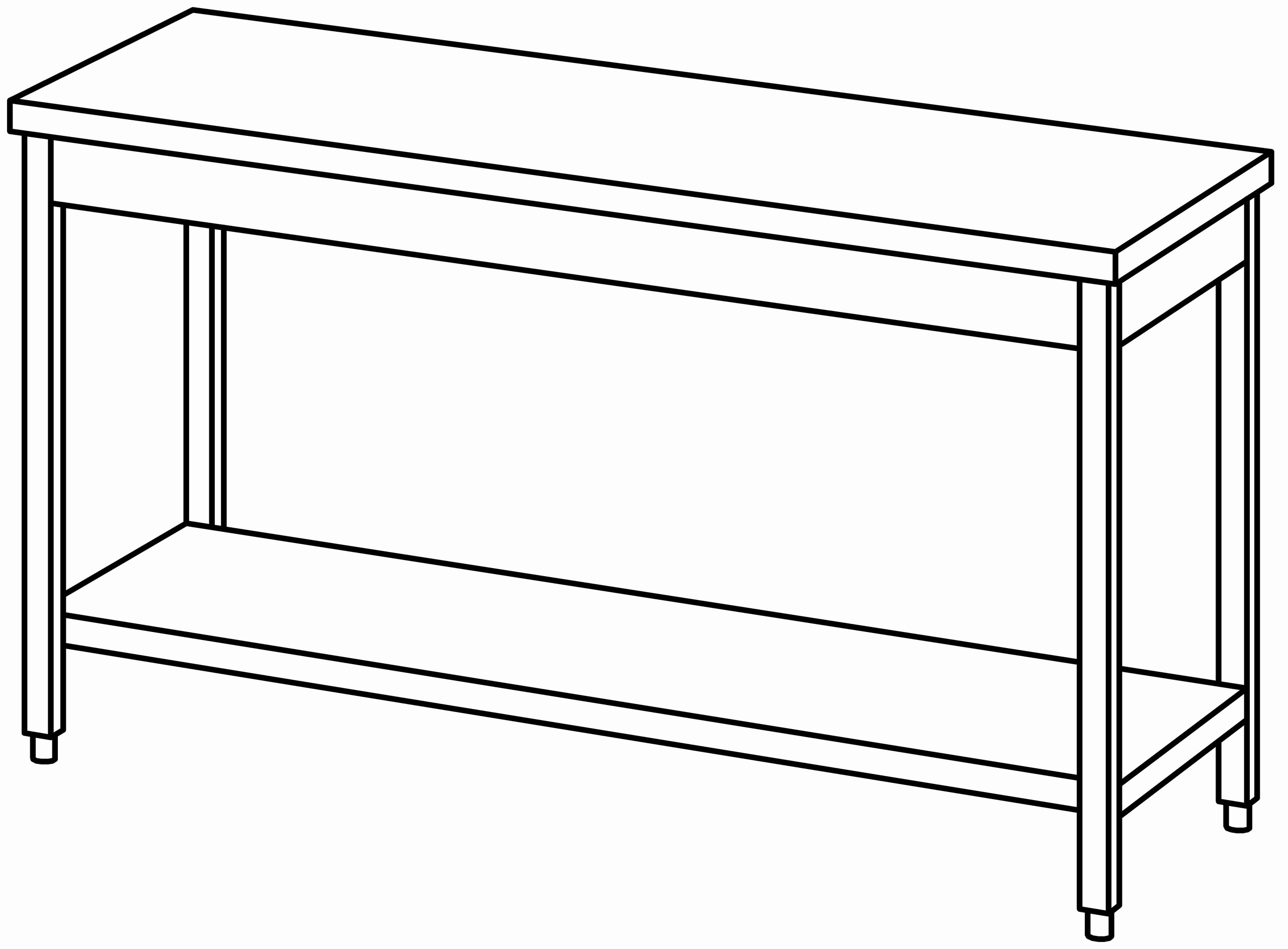 Arbeitstisch 1600x600, GB, ohne Aufk.