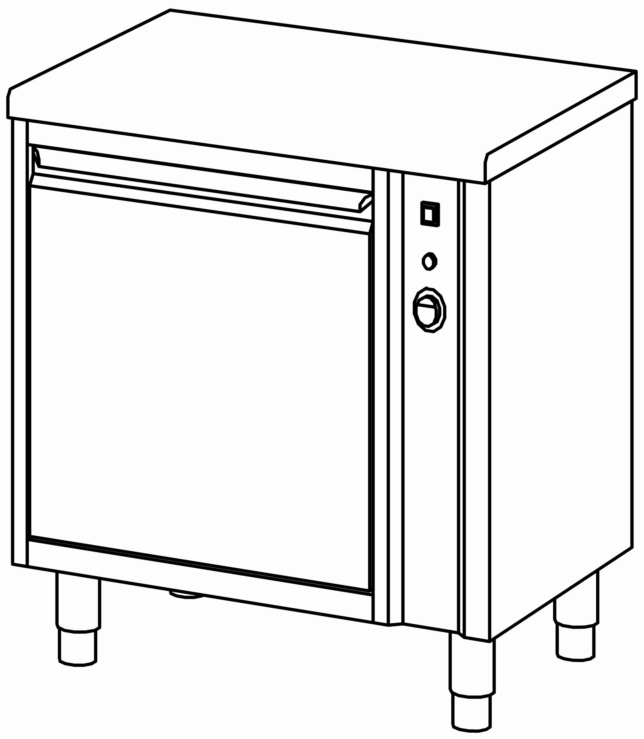 Wärmeschrank 800x600, F-Tür, ohne AK