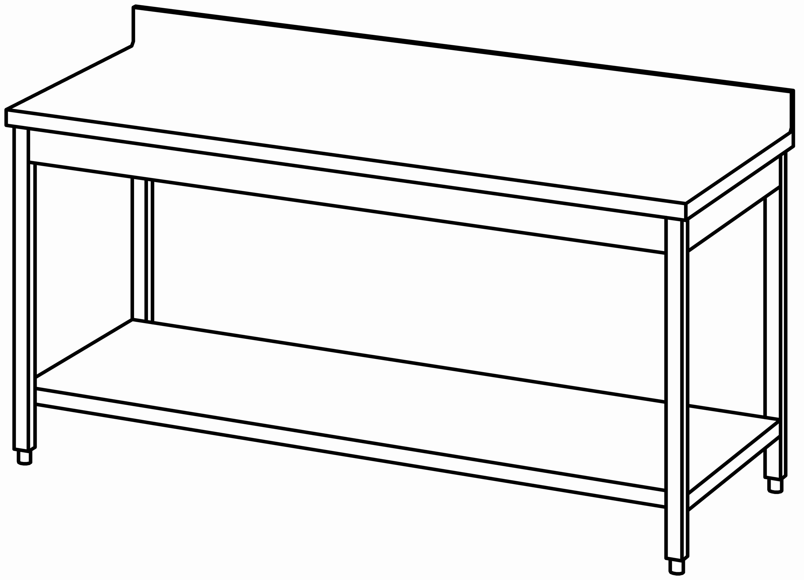 Arbeitstisch 1800x800, GB, mit Aufk.