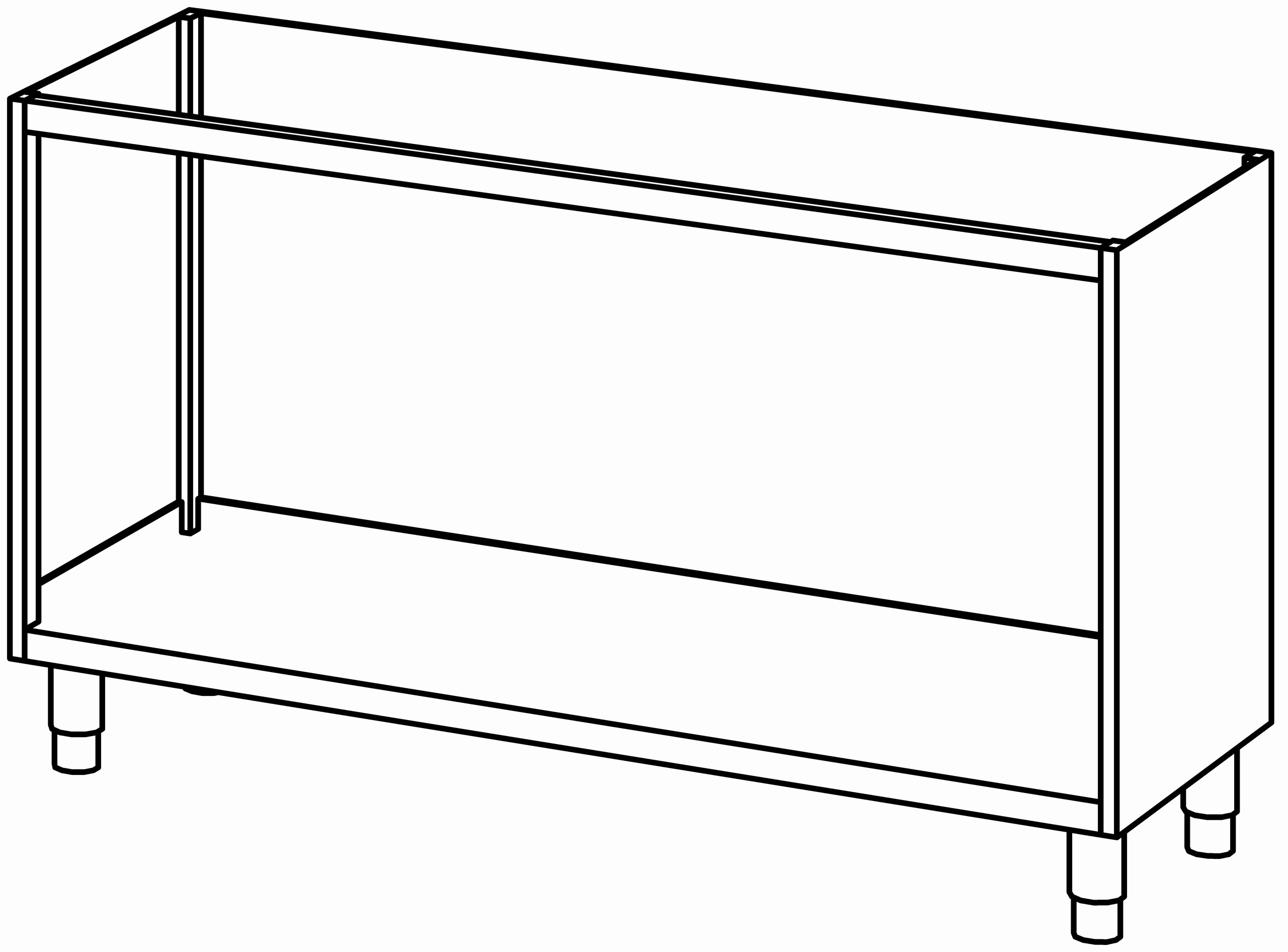 Schrankunterbau offen 1500x580
