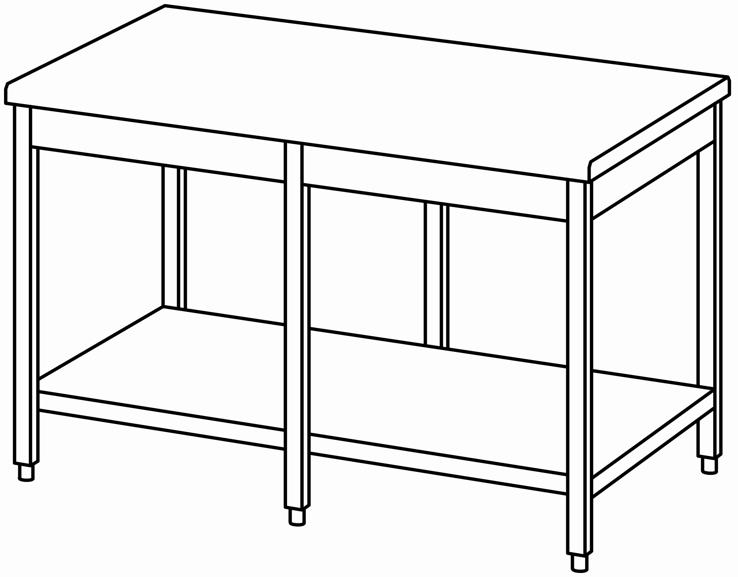 Arbeitstisch 1400x900, GB, ohne Aufk.