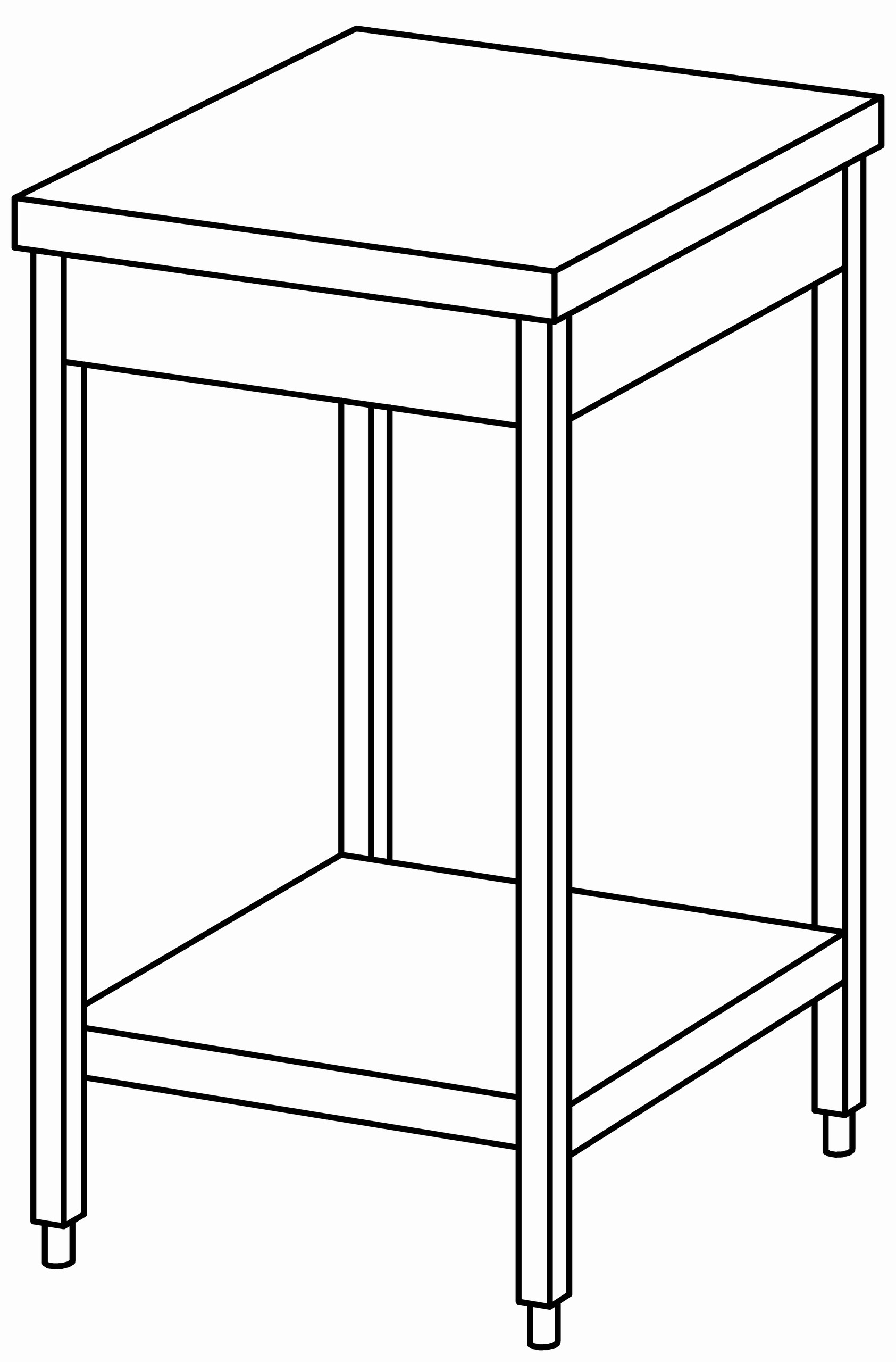 Arbeitstisch 500x700, GB, ohne Aufk.