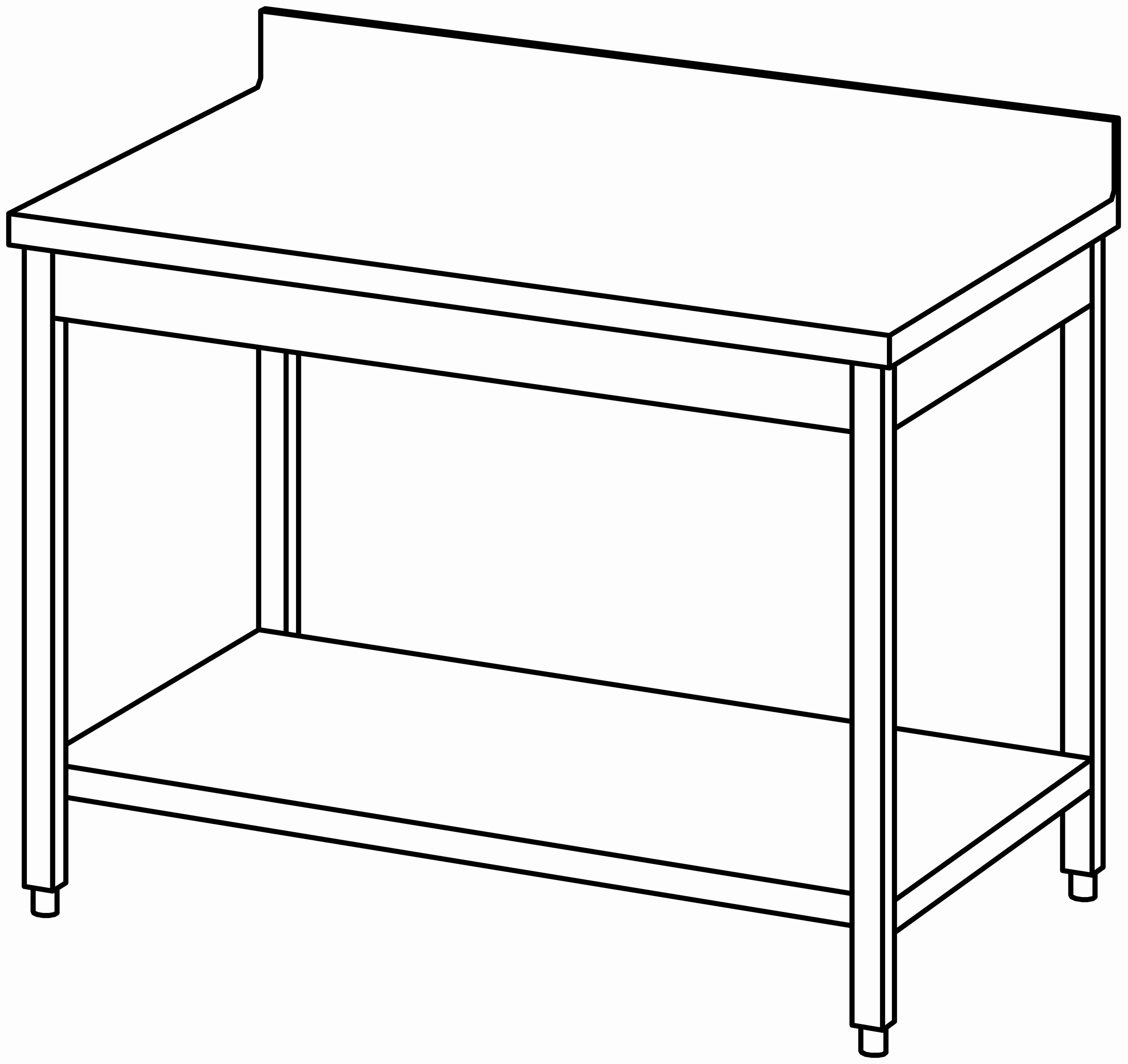 Arbeitstisch 1200x800, GB, mit Aufk.