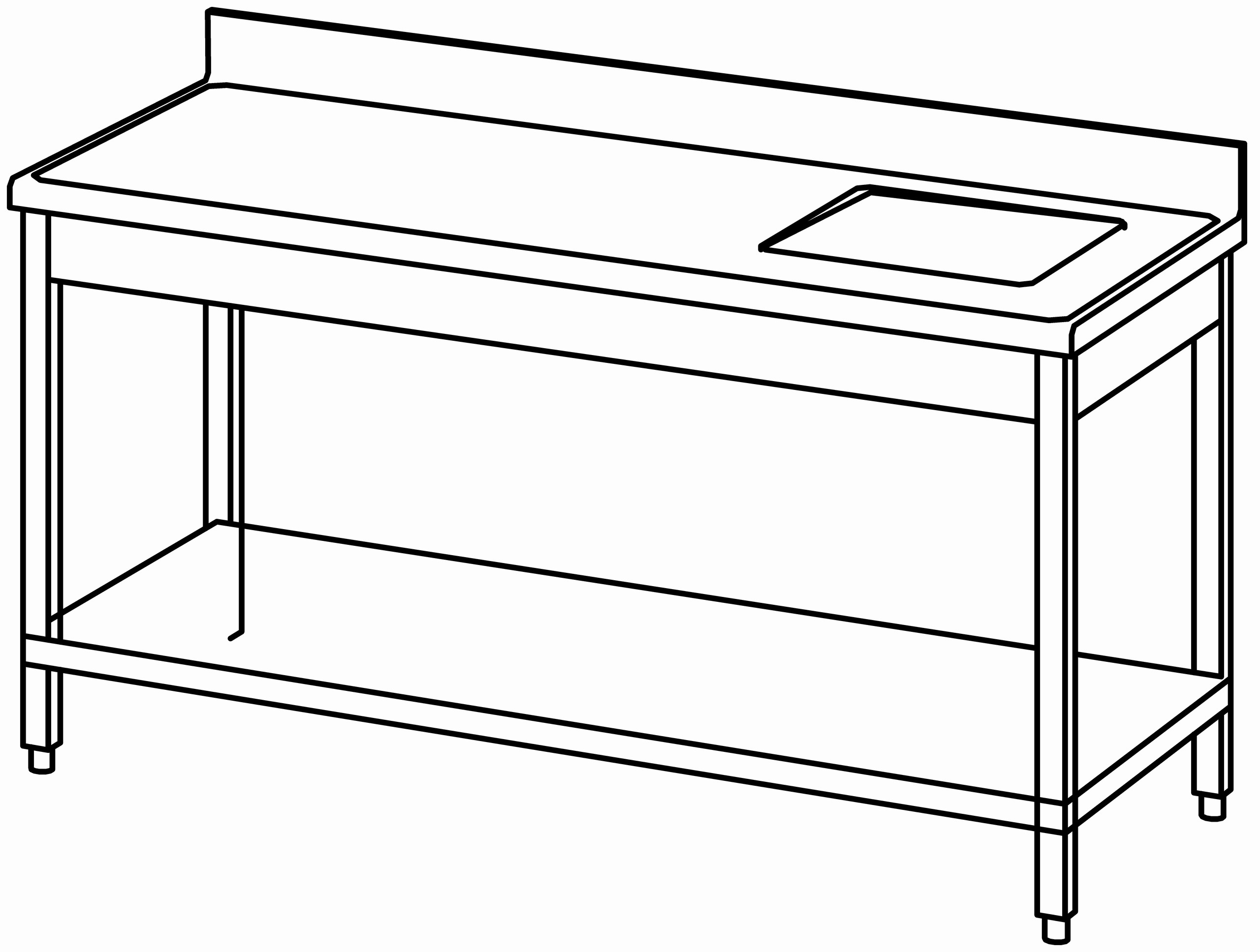 Arbeitstisch 1600x700, GB, Becken rechts