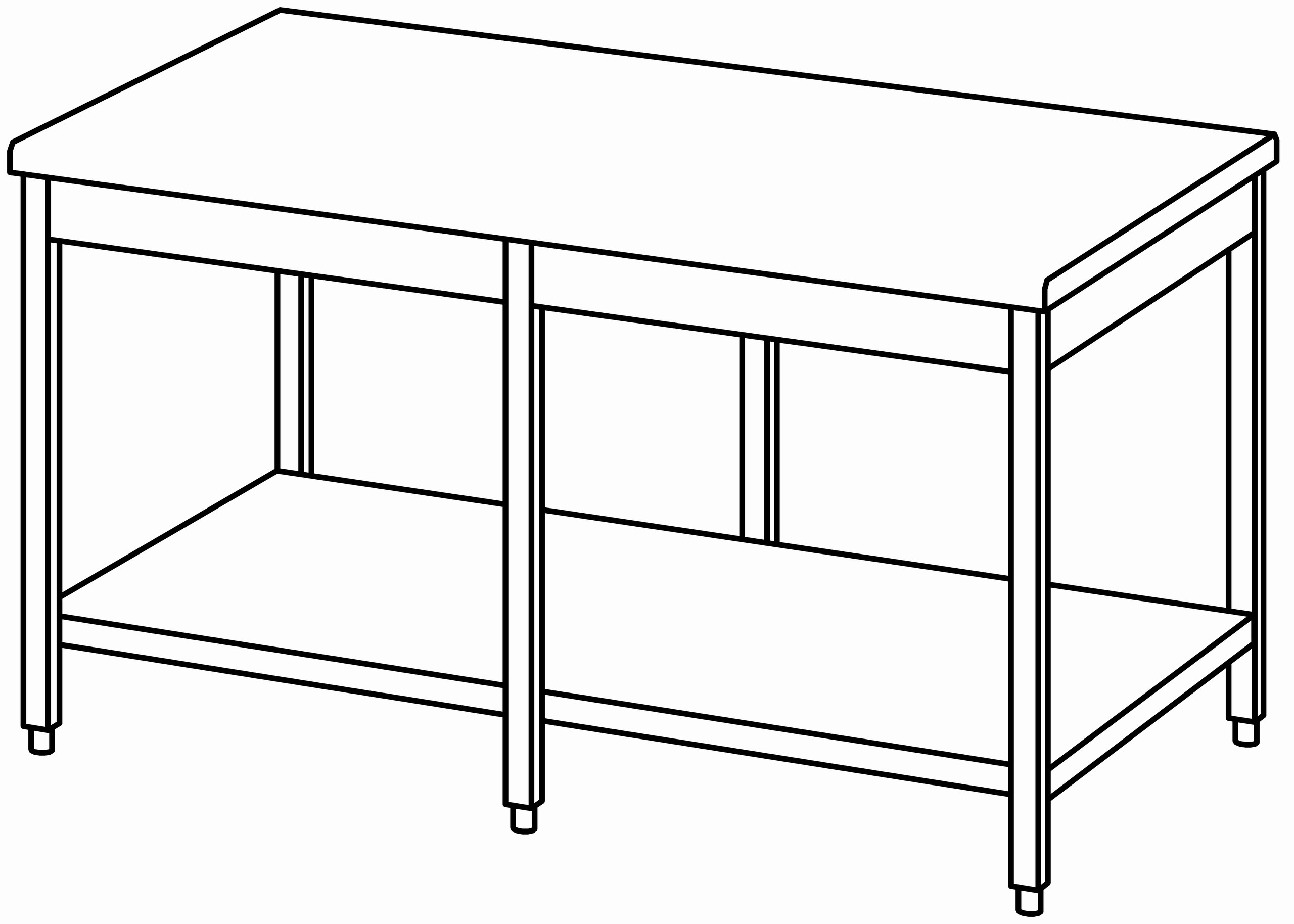 Arbeitstisch 1600x1000, GB, ohne Aufk.