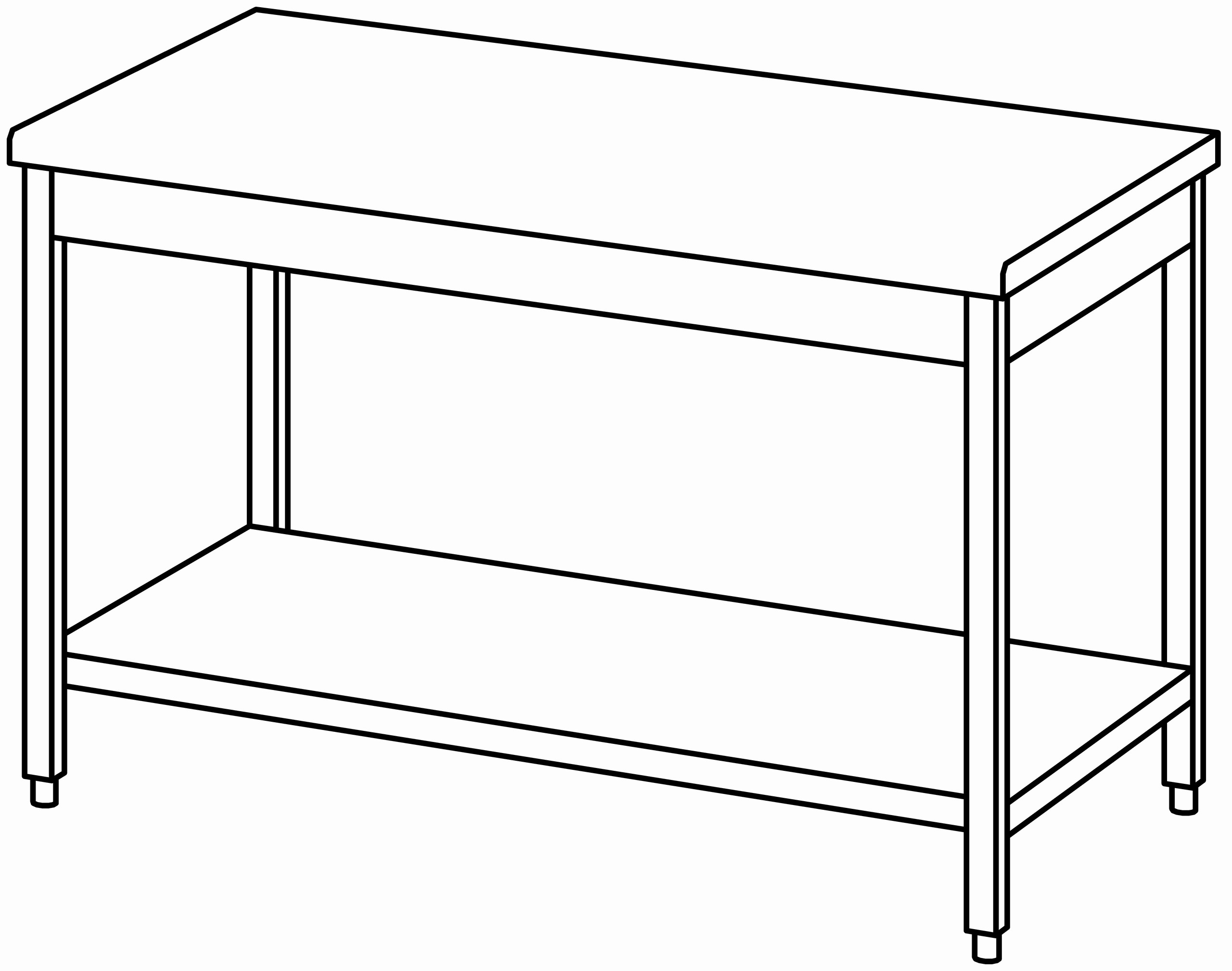 Arbeitstisch 1400x800, GB, ohne Aufk.