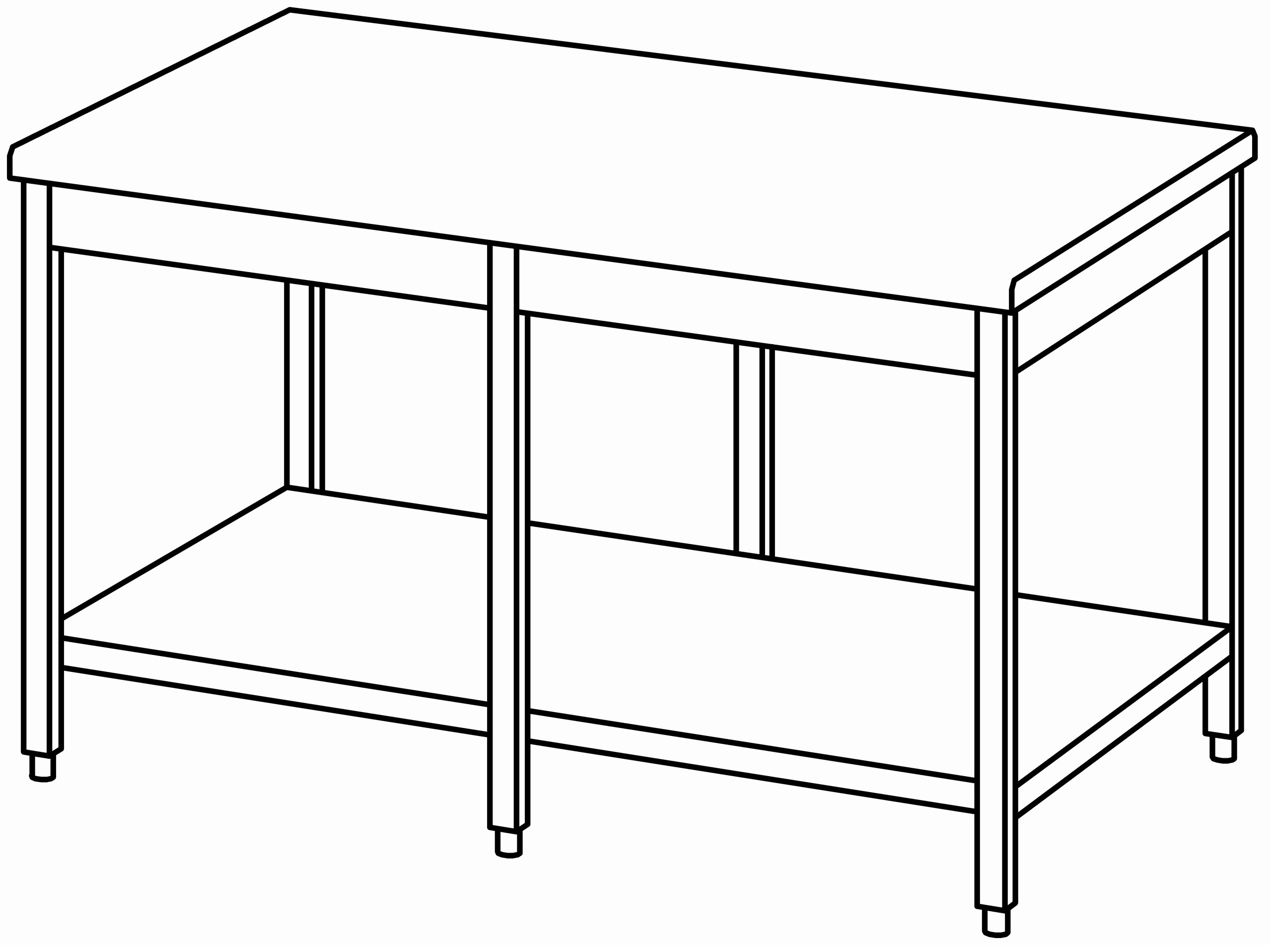 Arbeitstisch 1500x1000, GB, ohne Aufk.
