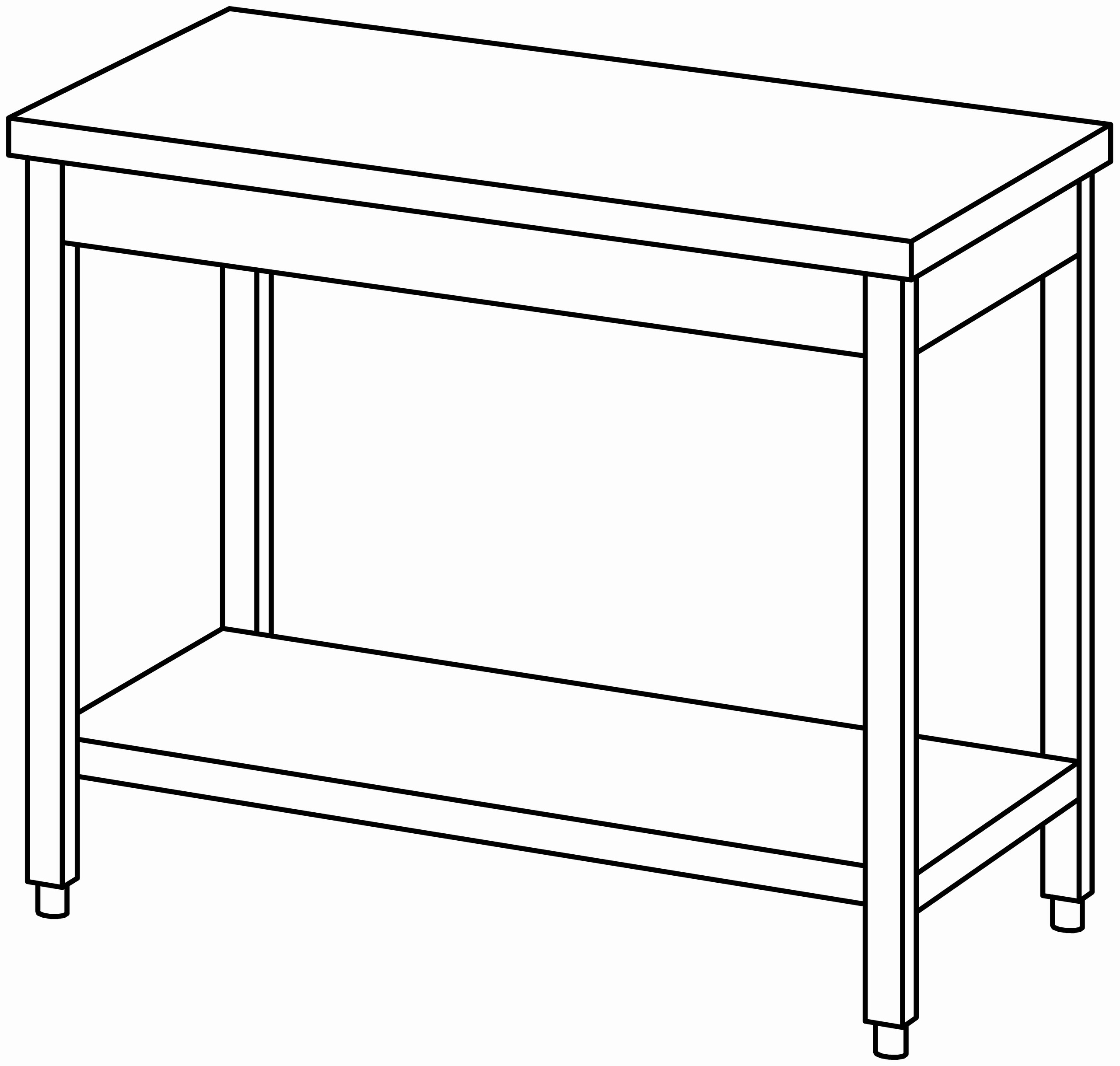 Arbeitstisch 1100x600, GB, ohne Aufk.