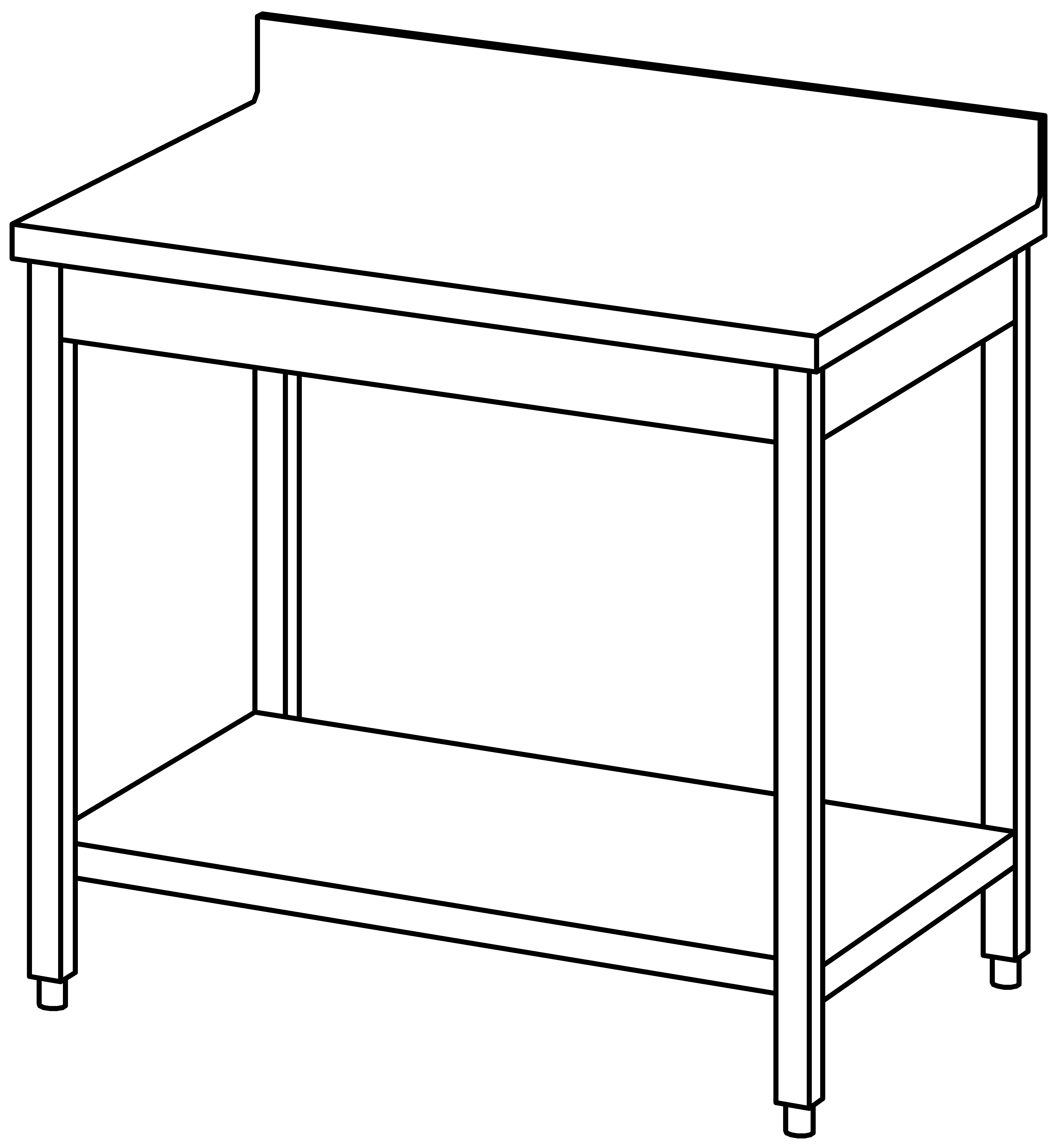 Arbeitstisch 1000x700, GB, mit Aufk.