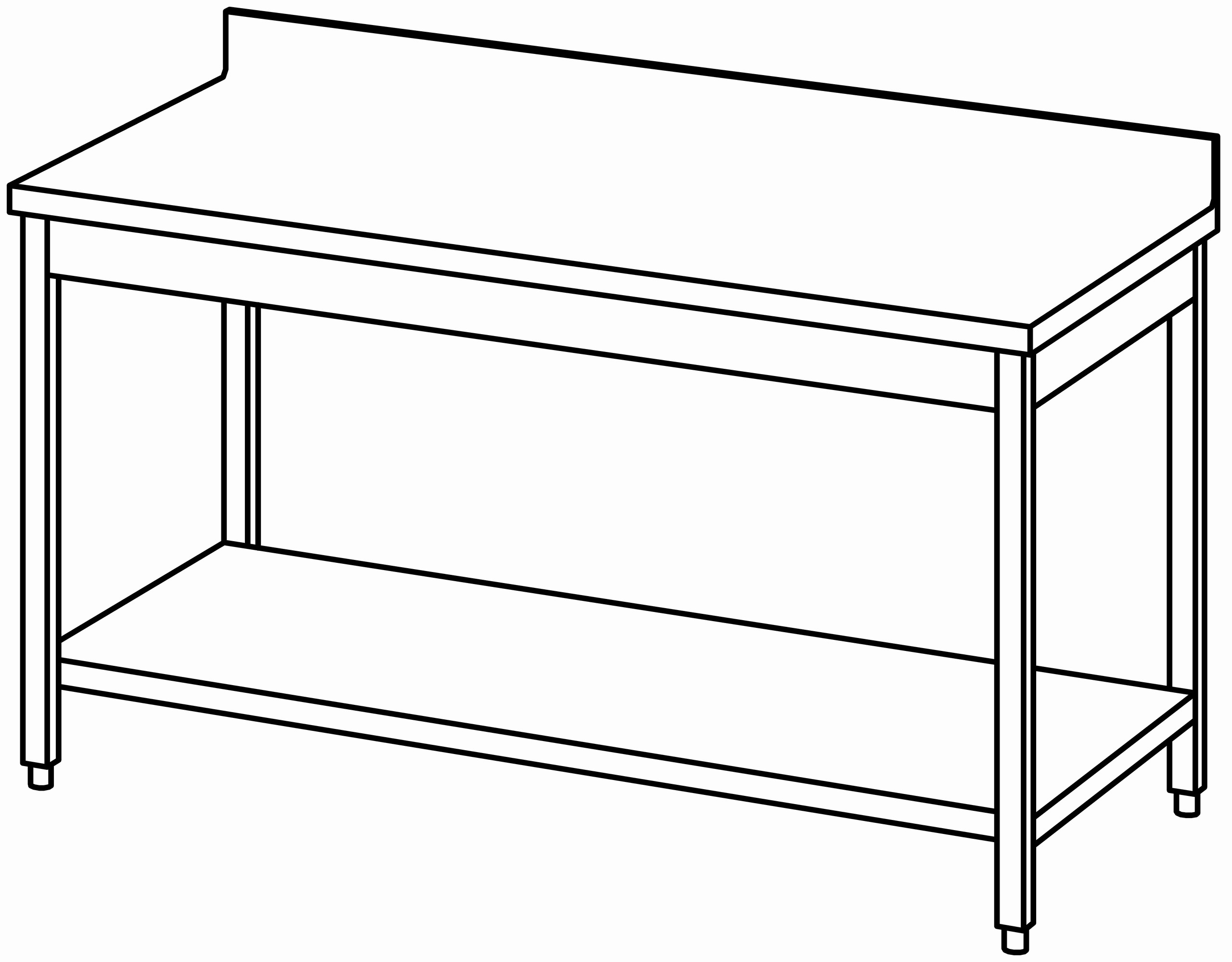 Arbeitstisch 1600x800, GB, mit Aufk.