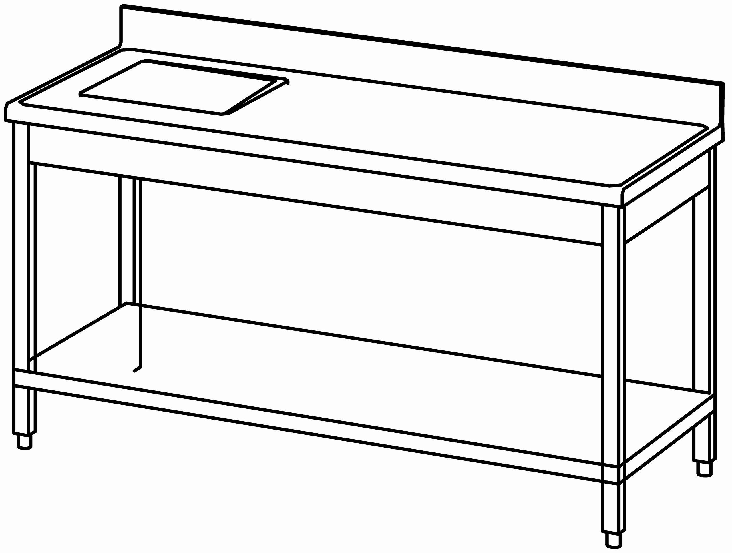 Arbeitstisch 1600x700, GB, Becken links
