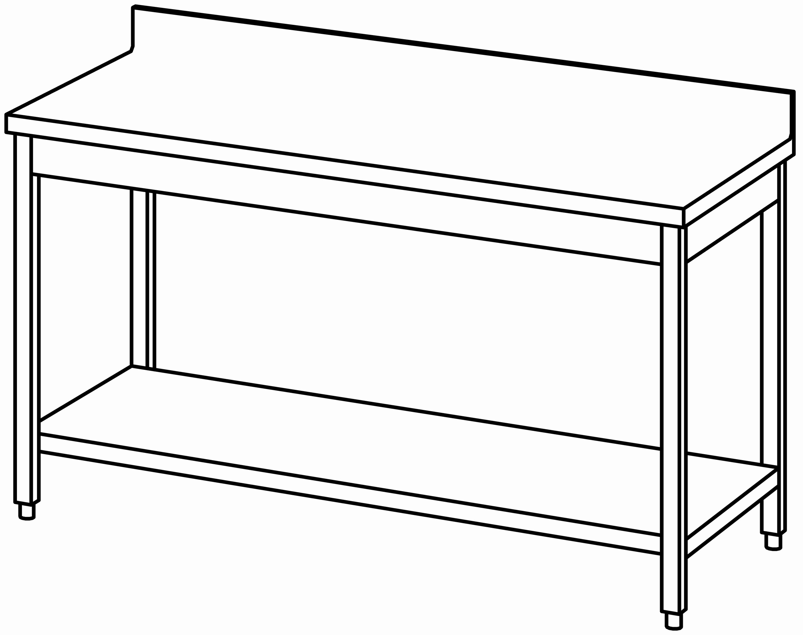 Arbeitstisch 1600x700, GB, mit Aufk.
