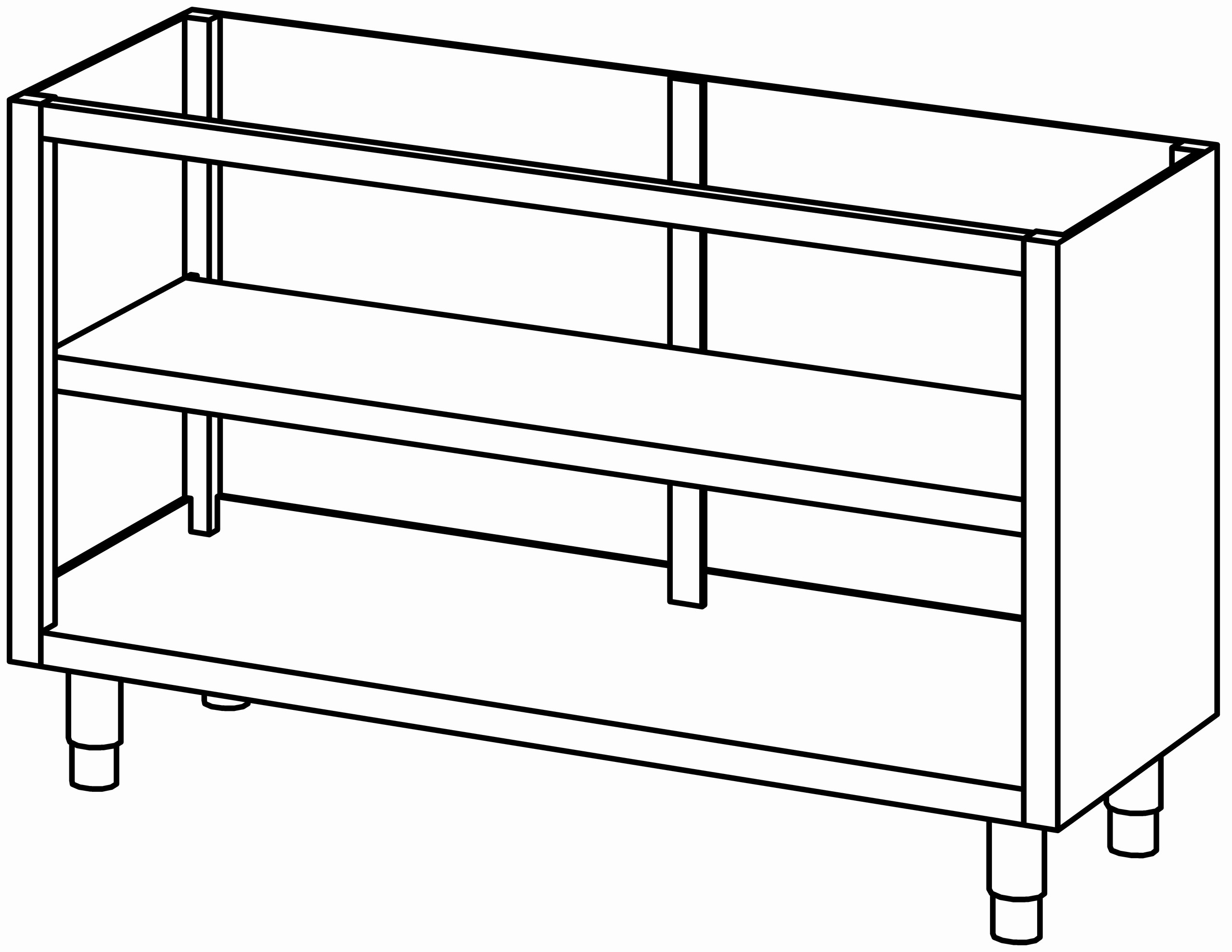 Schrankunterbau offen 1400x580, ZB