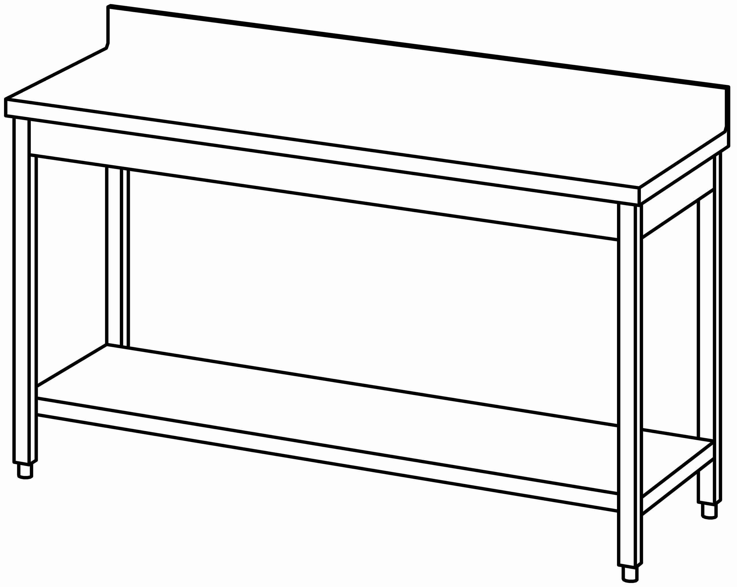 Arbeitstisch 1600x600, GB, mit Aufk.
