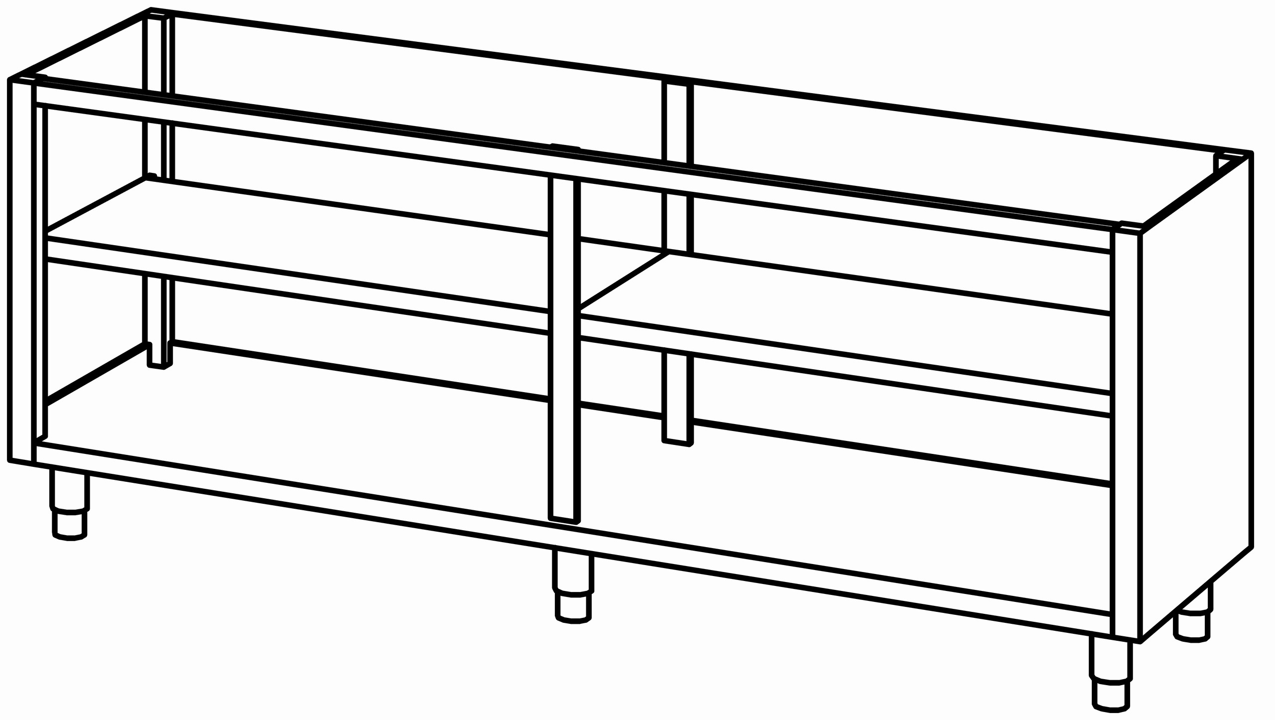 Schrankunterbau offen 2200x680, ZB