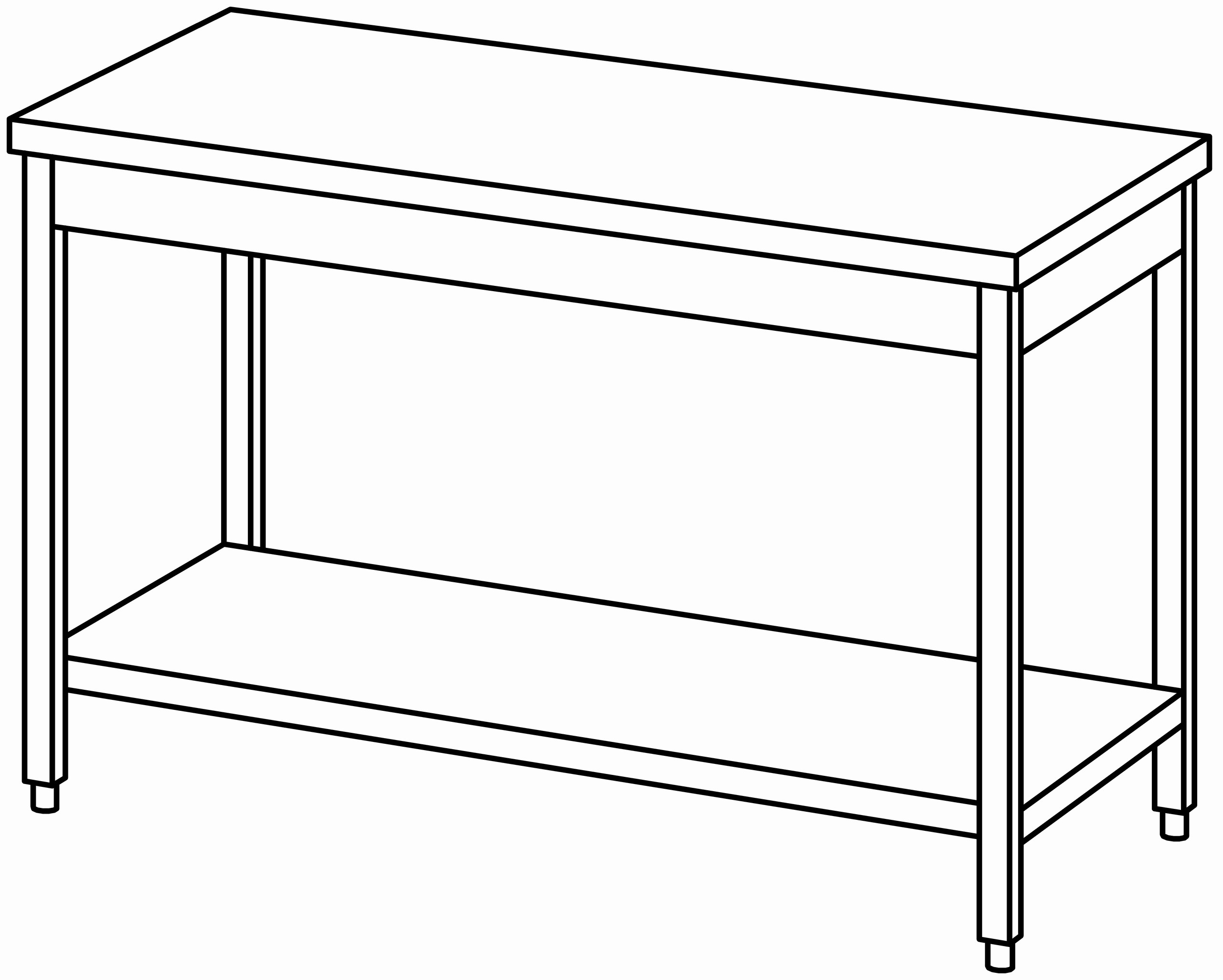 Arbeitstisch 1400x700, GB, ohne Aufk.