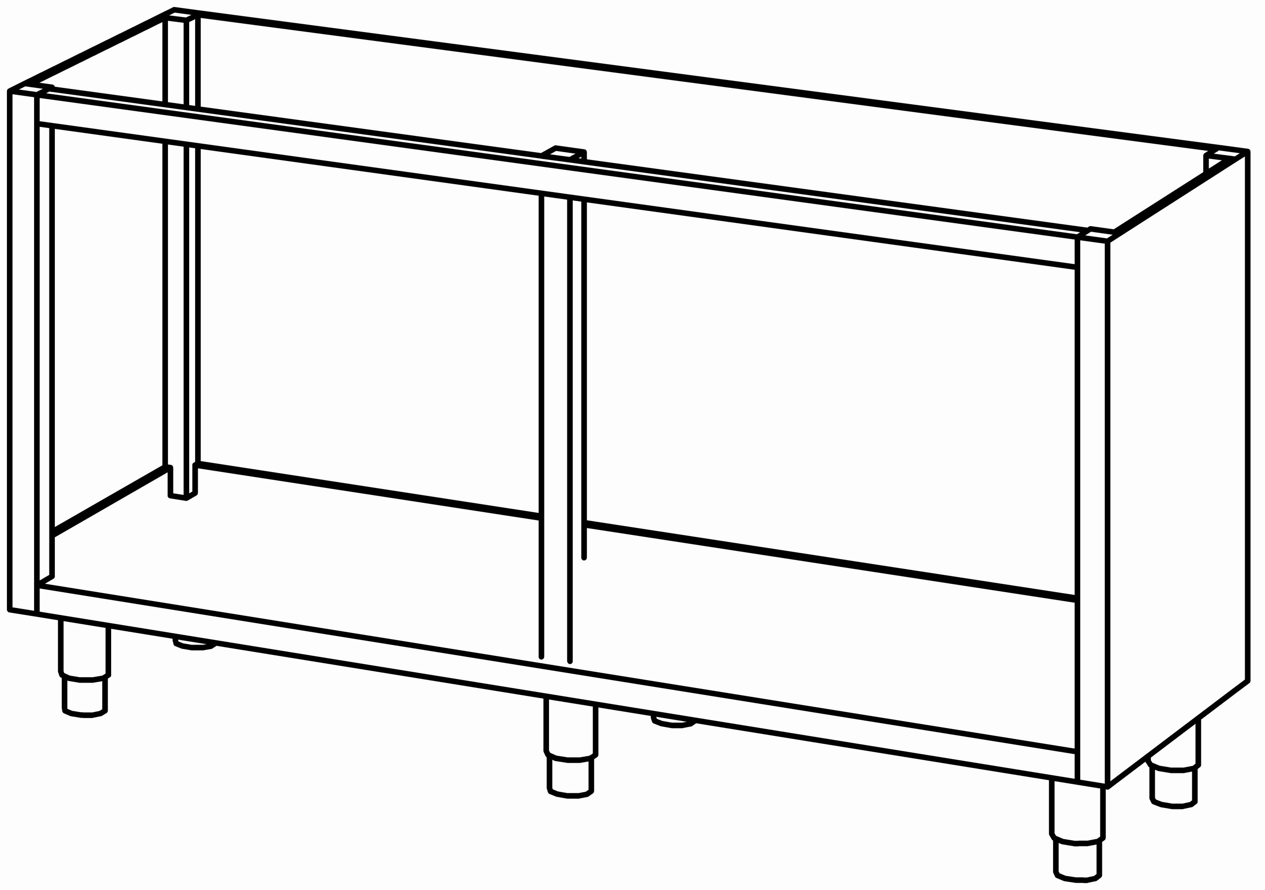 Schrankunterbau offen 1600x580