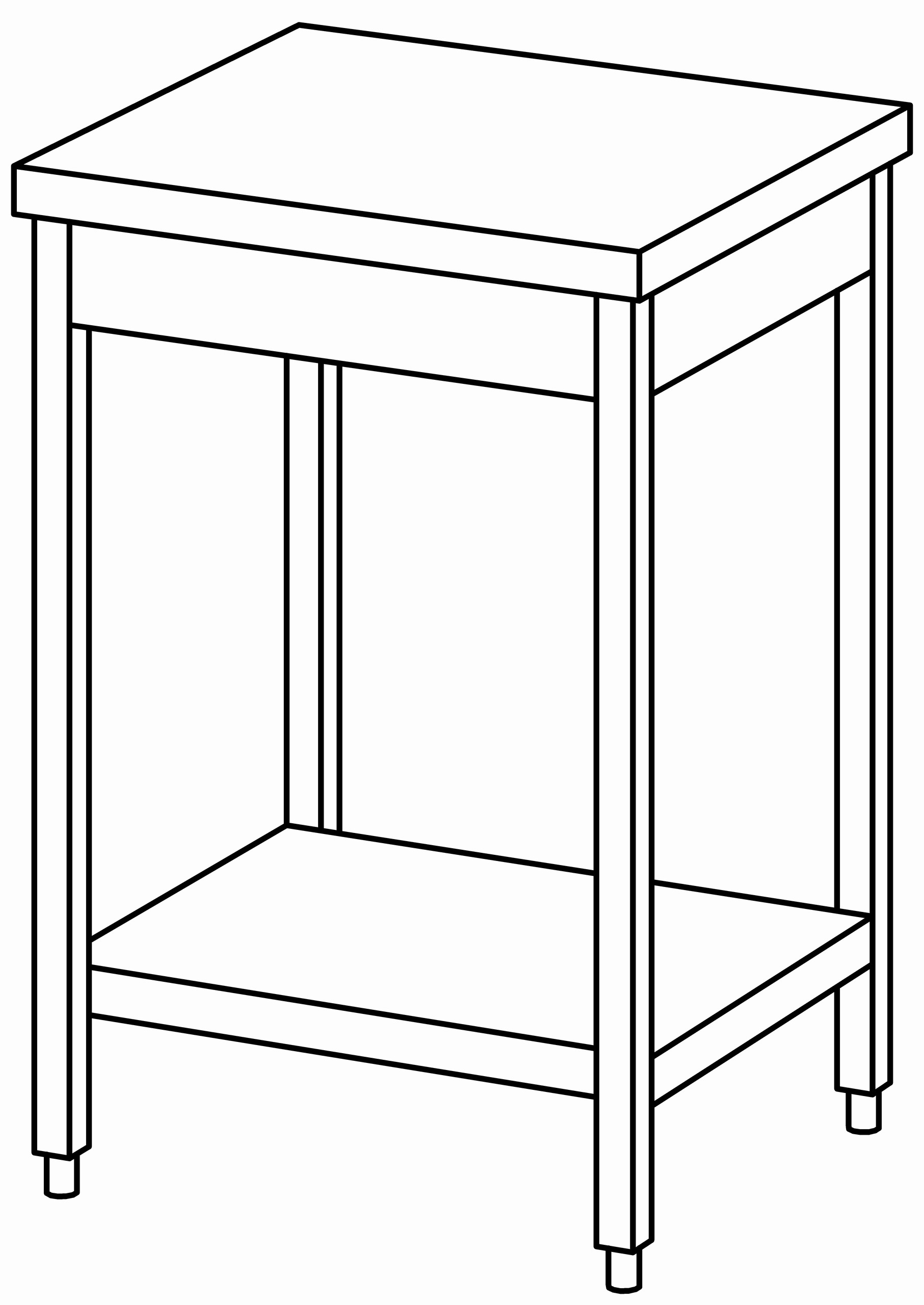 Arbeitstisch 600x600, GB, ohne Aufk.