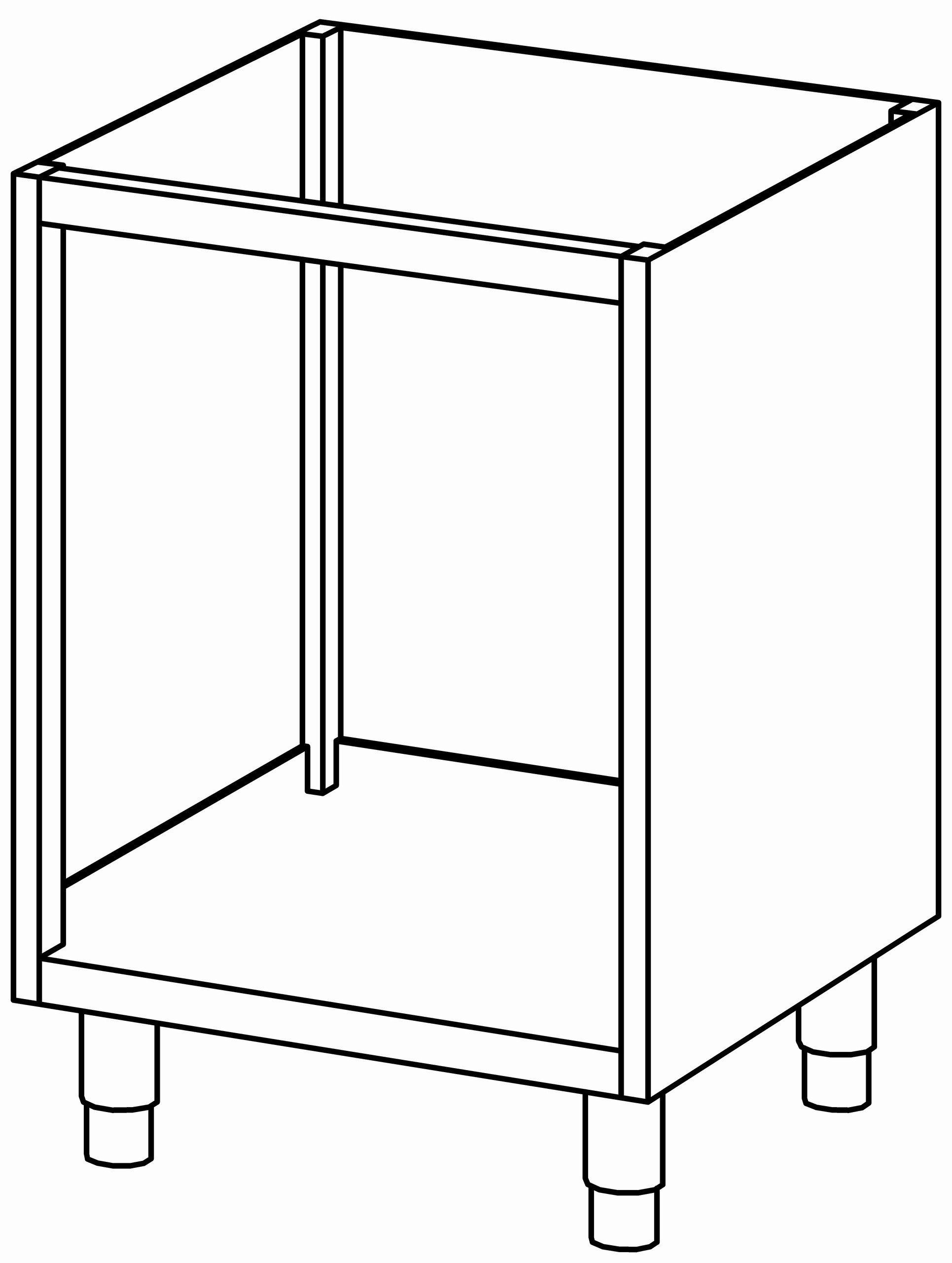 Schrankunterbau offen 600x680