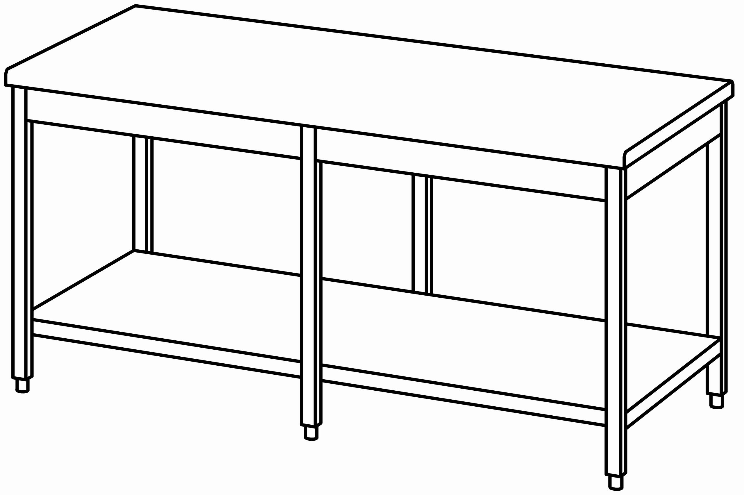 Arbeitstisch 1800x900, GB, ohne Aufk.