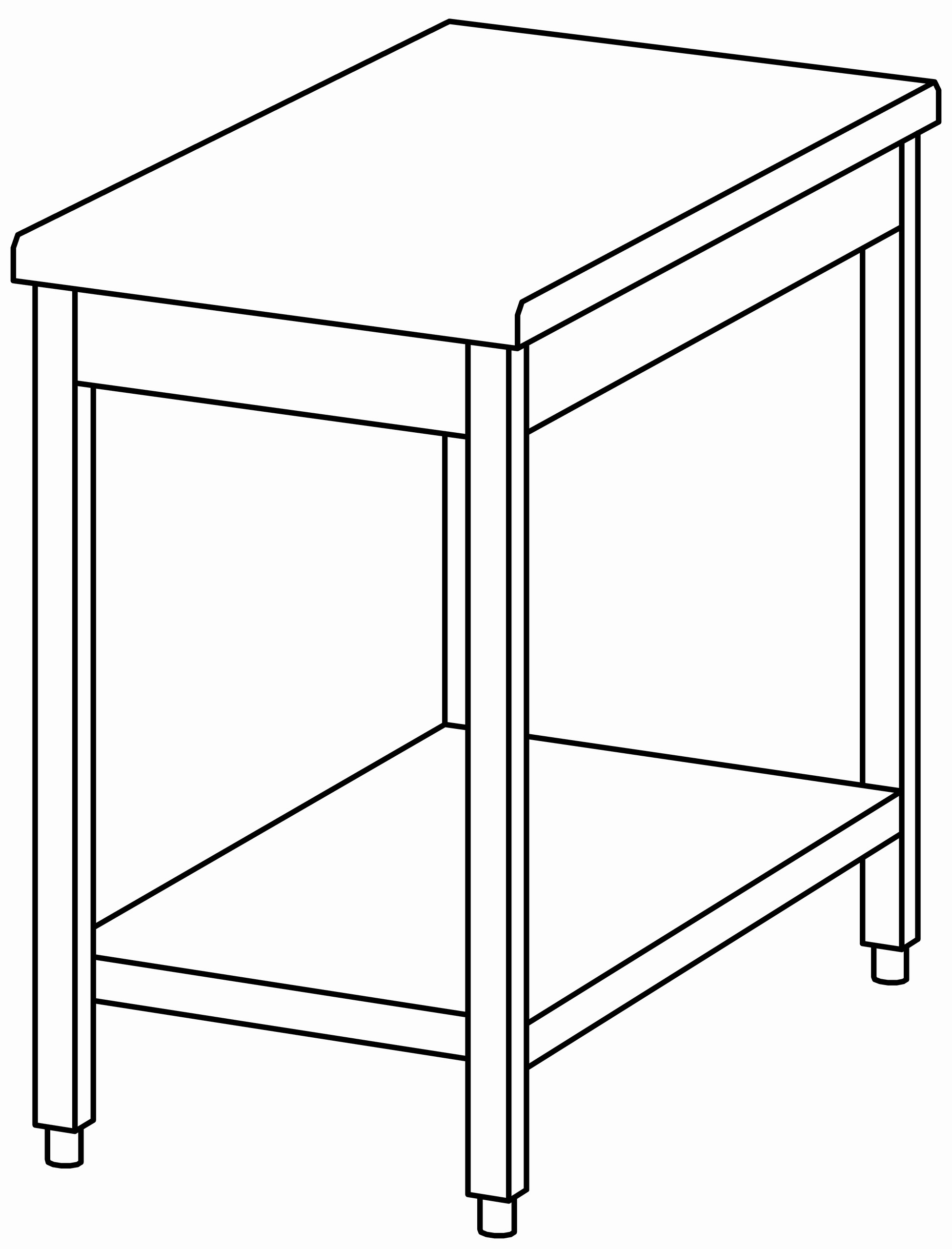 Arbeitstisch 500x1000, GB, ohne Aufk.