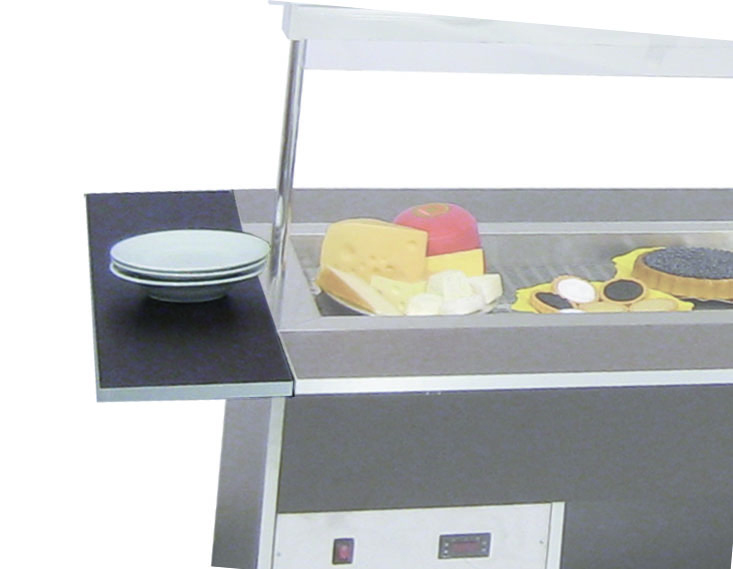 Tablettrutsche Holz für Schmalseite