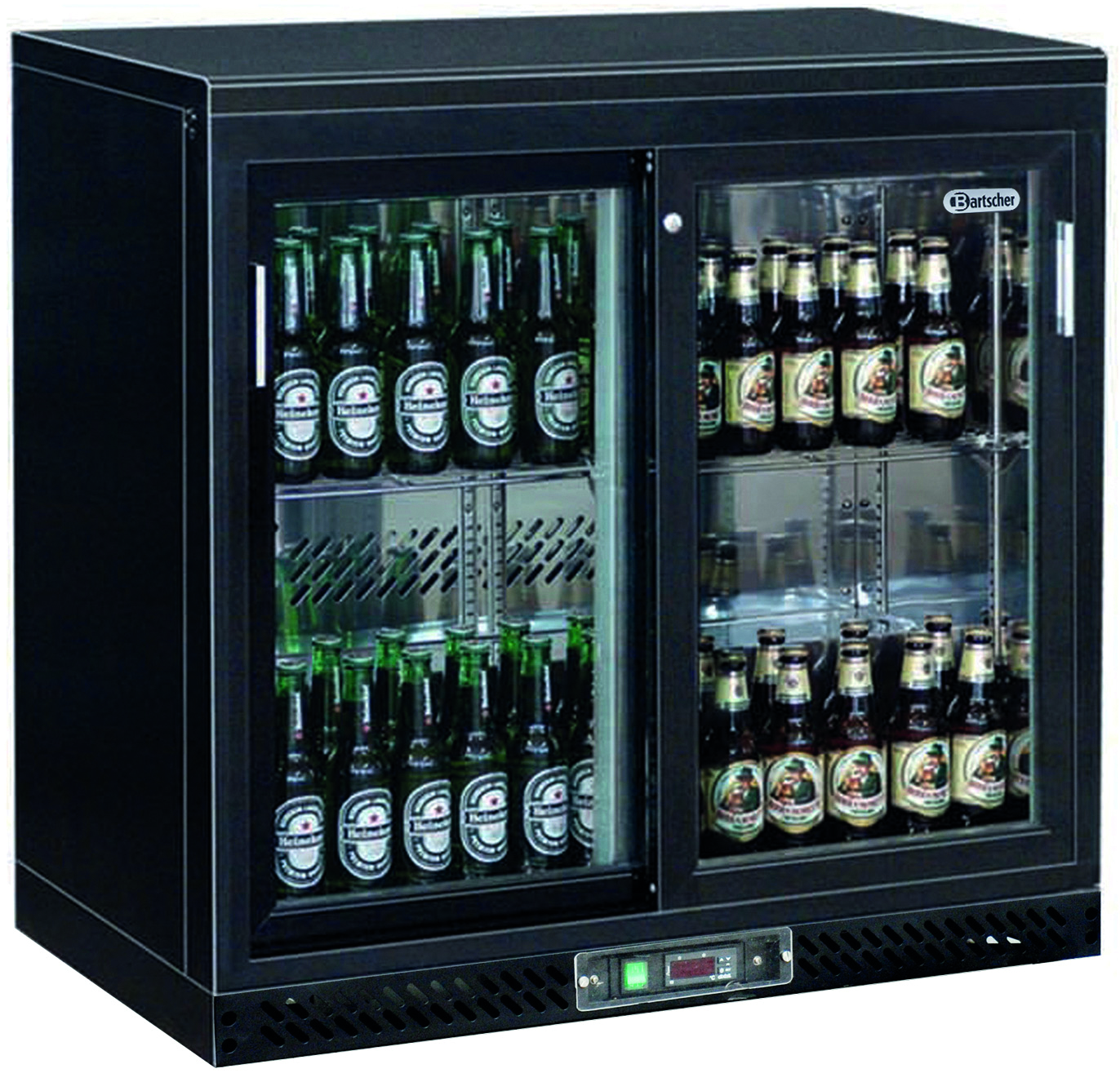 Getränkekühlschrank 223L, 2 Schiebetüren