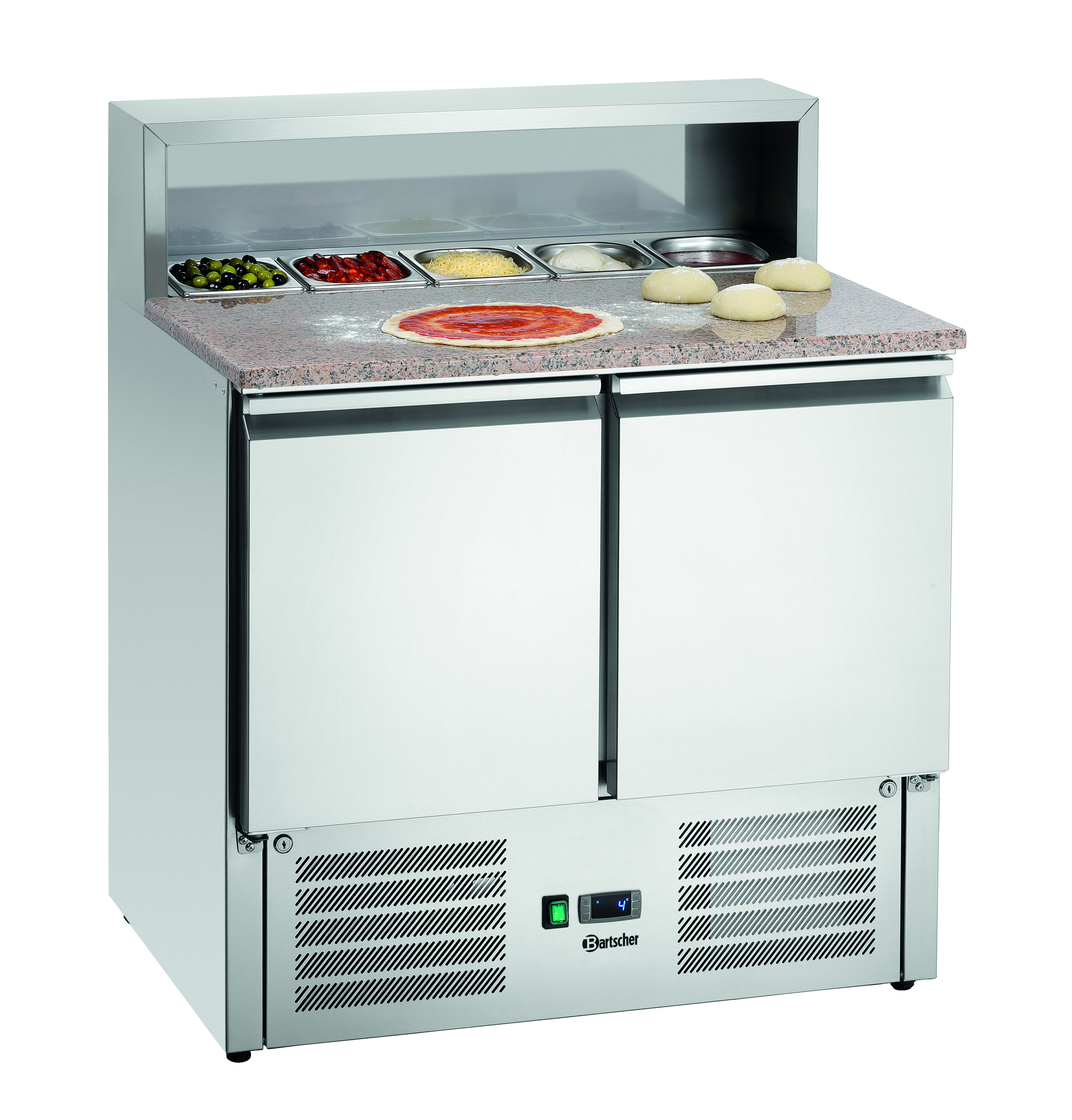 Pizza-Saladette 900T2, 2 Türen